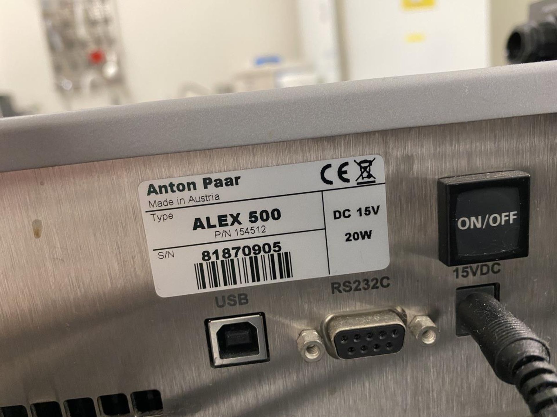 Anton Paar Alex 500 Alcohol and Extract Meter s/n 81870905 | Rig Fee: $250 or HC - Image 3 of 3