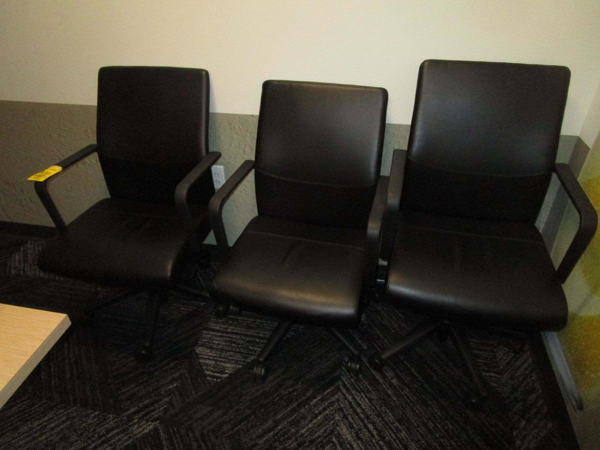 (4) Leather High Back Conference Chairs, (3) High Back Office Chairs (tags 1229 - 1 | Rig Fee: $25 - Image 2 of 2