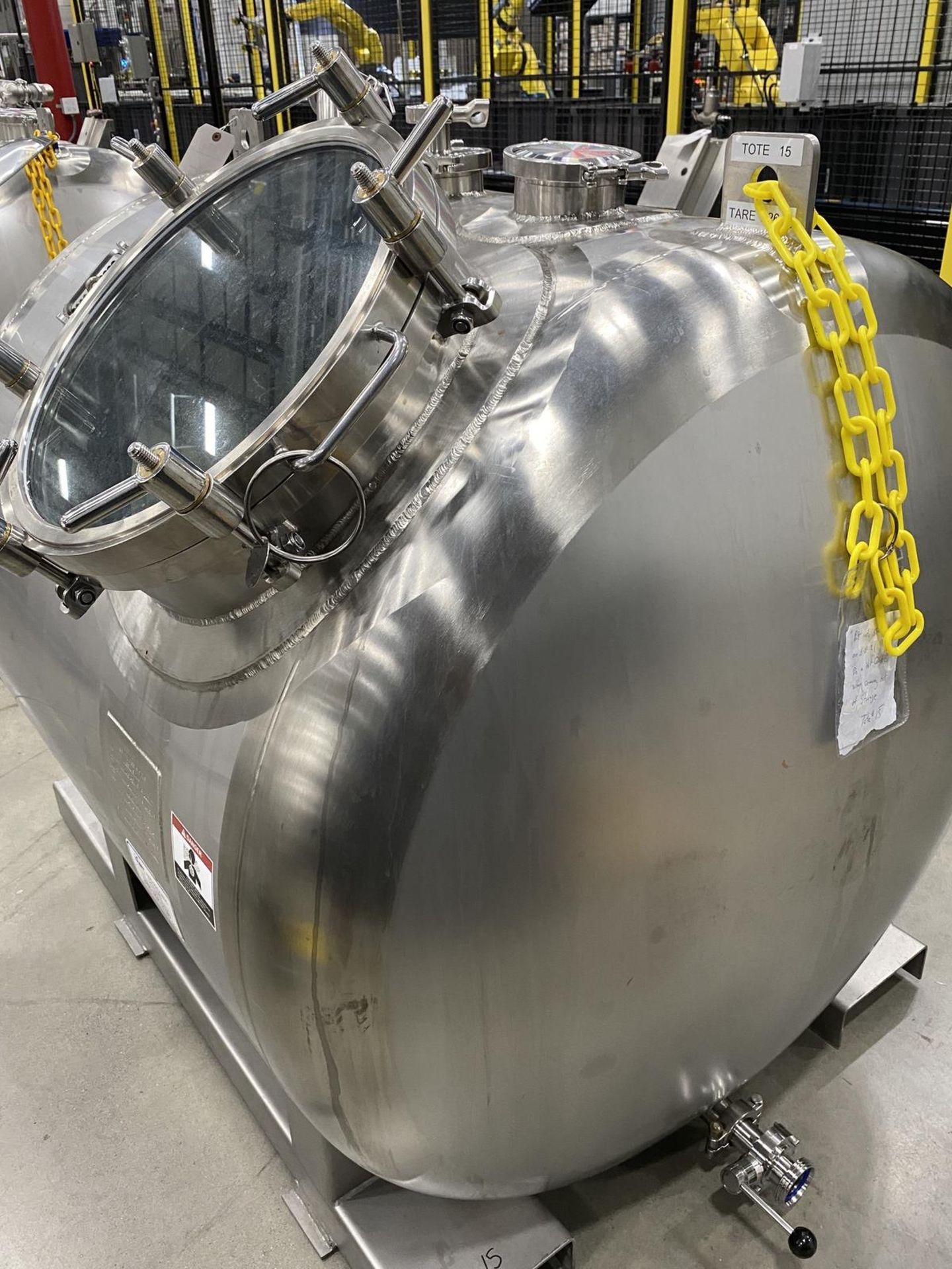 2019 A&B Process Systems 1,000 Liter Stainless Steel (316L) Skid Mounted Tank, 14. | Rig Fee: $200 - Image 4 of 6