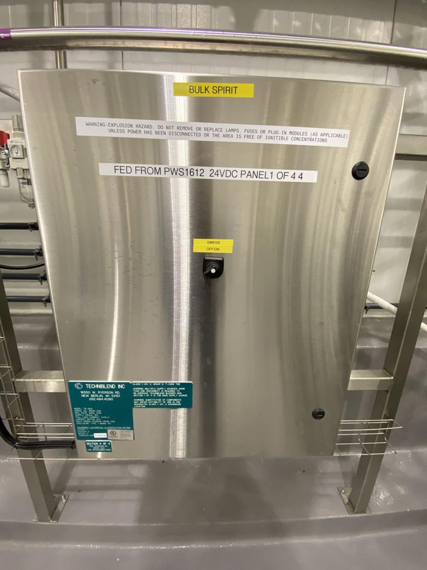 2019 Techniblend Model TB-800 Stainless Steel 316L 6-Input Blending (Dwgs in Photos) | Rig Fee: 2000 - Image 36 of 77