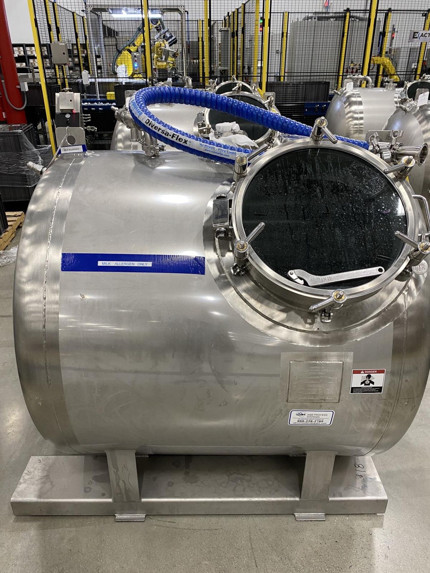 2019 A&B Process Systems 1,000 Liter Stainless Steel (316L) Skid Mounted Tank, 14. | Rig Fee: $200