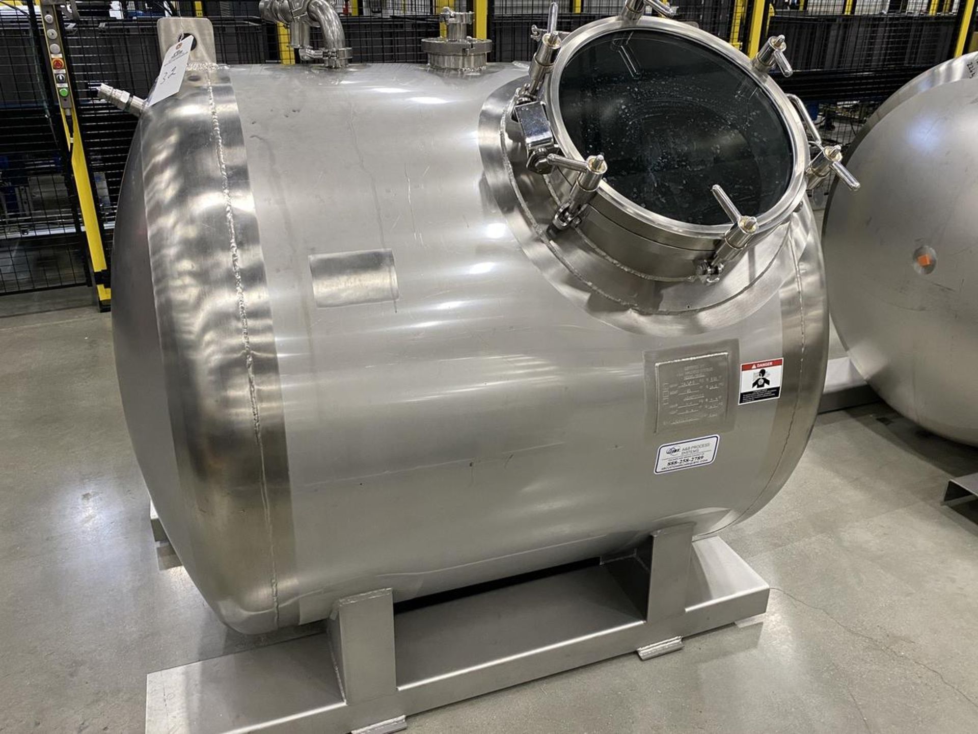 2019 A&B Process Systems 1,000 Liter Stainless Steel (316L) Skid Mounted Tank, 14. | Rig Fee: $200 - Image 2 of 5