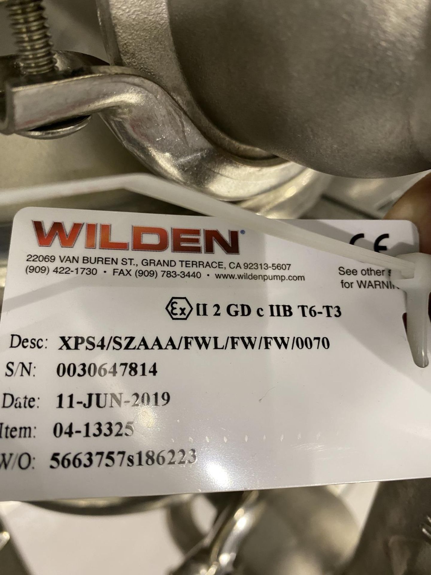 2019 Pump/Filter Skid Including Wilden Stainless Steel (316L) XPS4/SZAAA/FWL/FW/FW/ | Rig Fee: $150 - Image 4 of 6