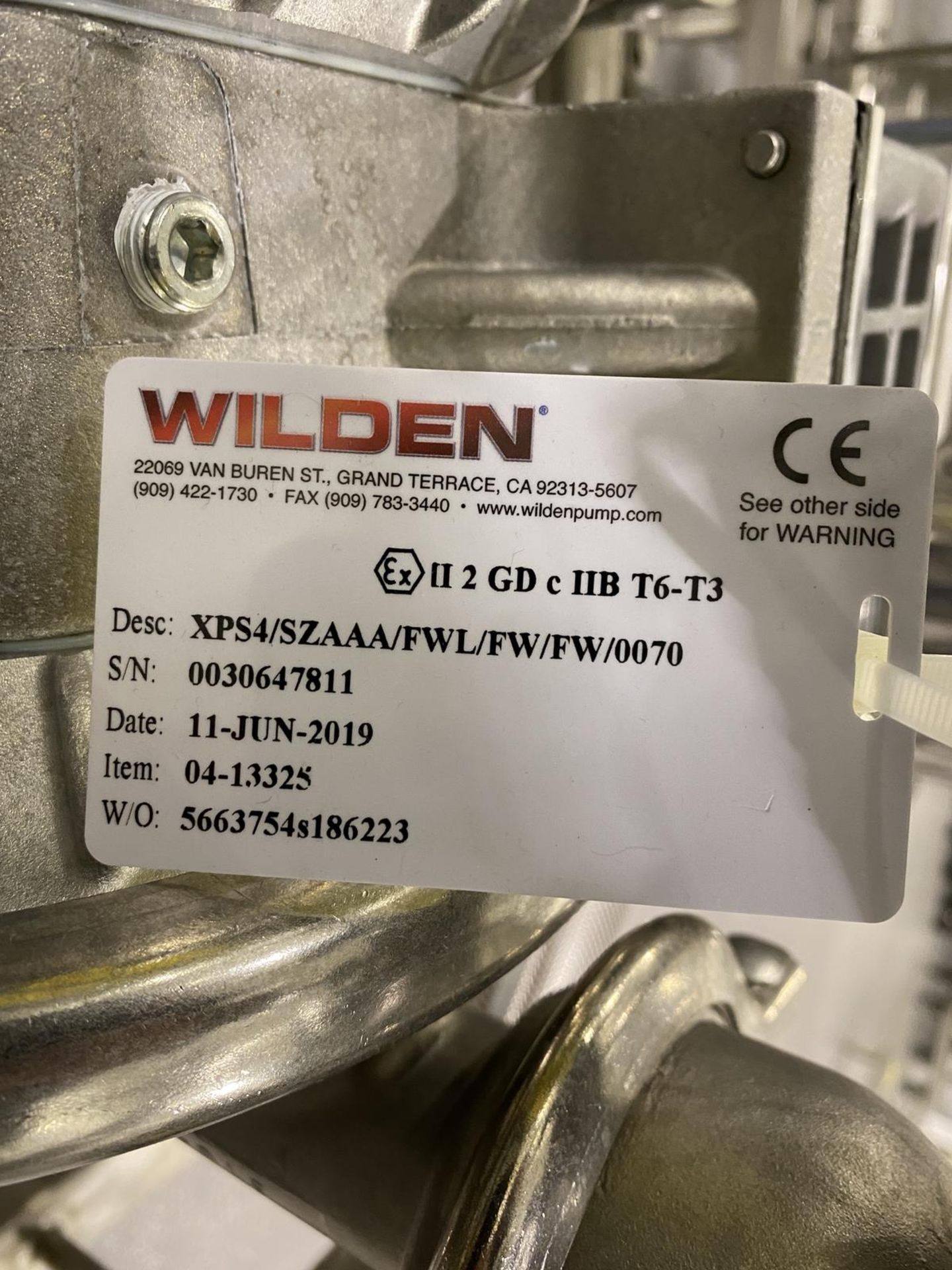 2019 Pump/Filter Skid Including Wilden Stainless Steel (316L) XPS4/SZAAA/FWL/FW/FW/ | Rig Fee: $150 - Image 4 of 6