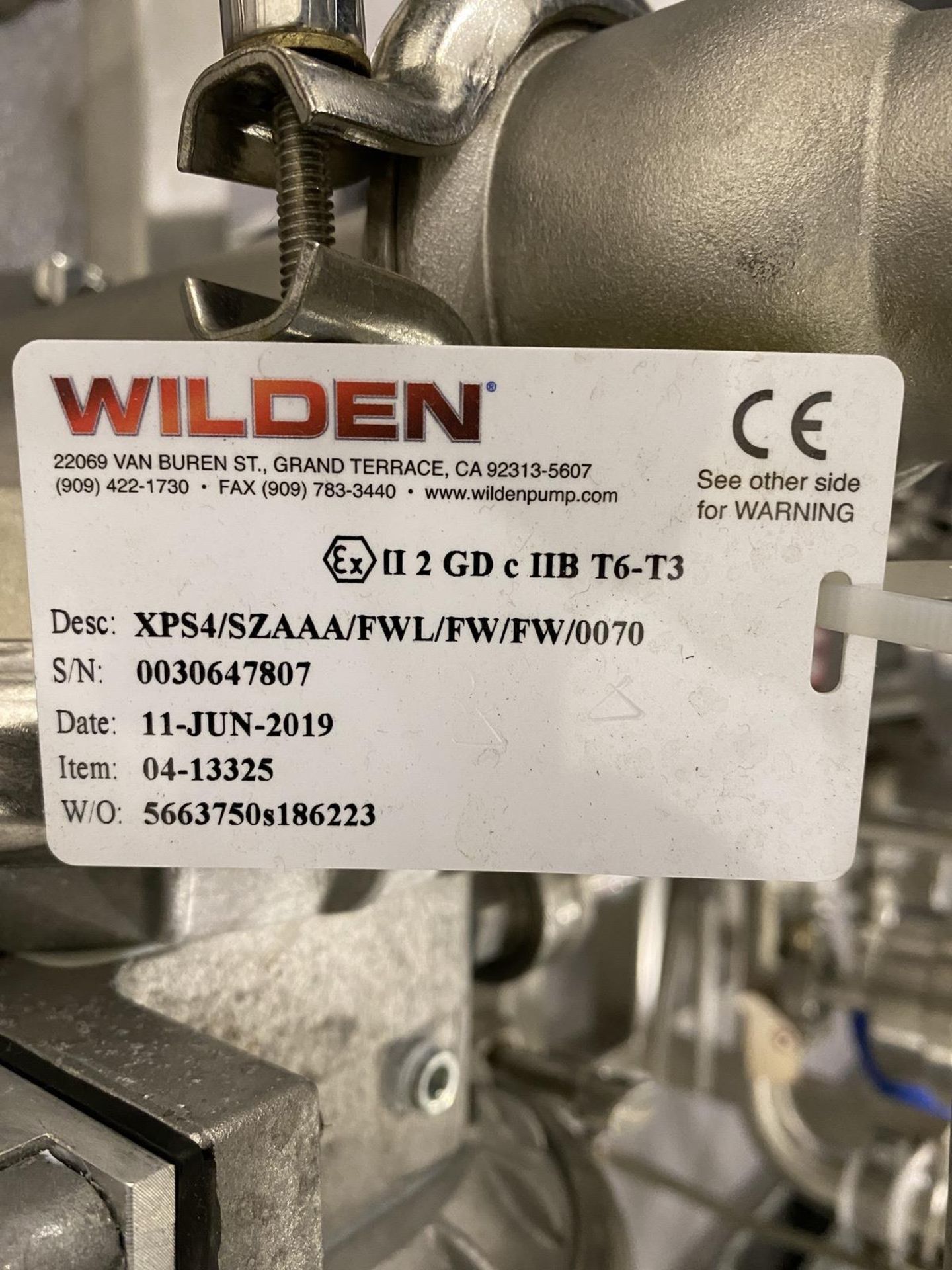 2019 Pump/Filter Skid Including Wilden Stainless Steel (316L) XPS4/SZAAA/FWL/FW/FW/ | Rig Fee: $150 - Image 4 of 6