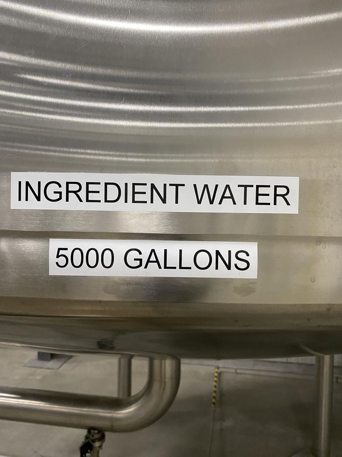 5,000 Gallon Stainless Steel (316L) Ingredient Water Tank on Legs | Rig Fee: $3500 - Image 3 of 6