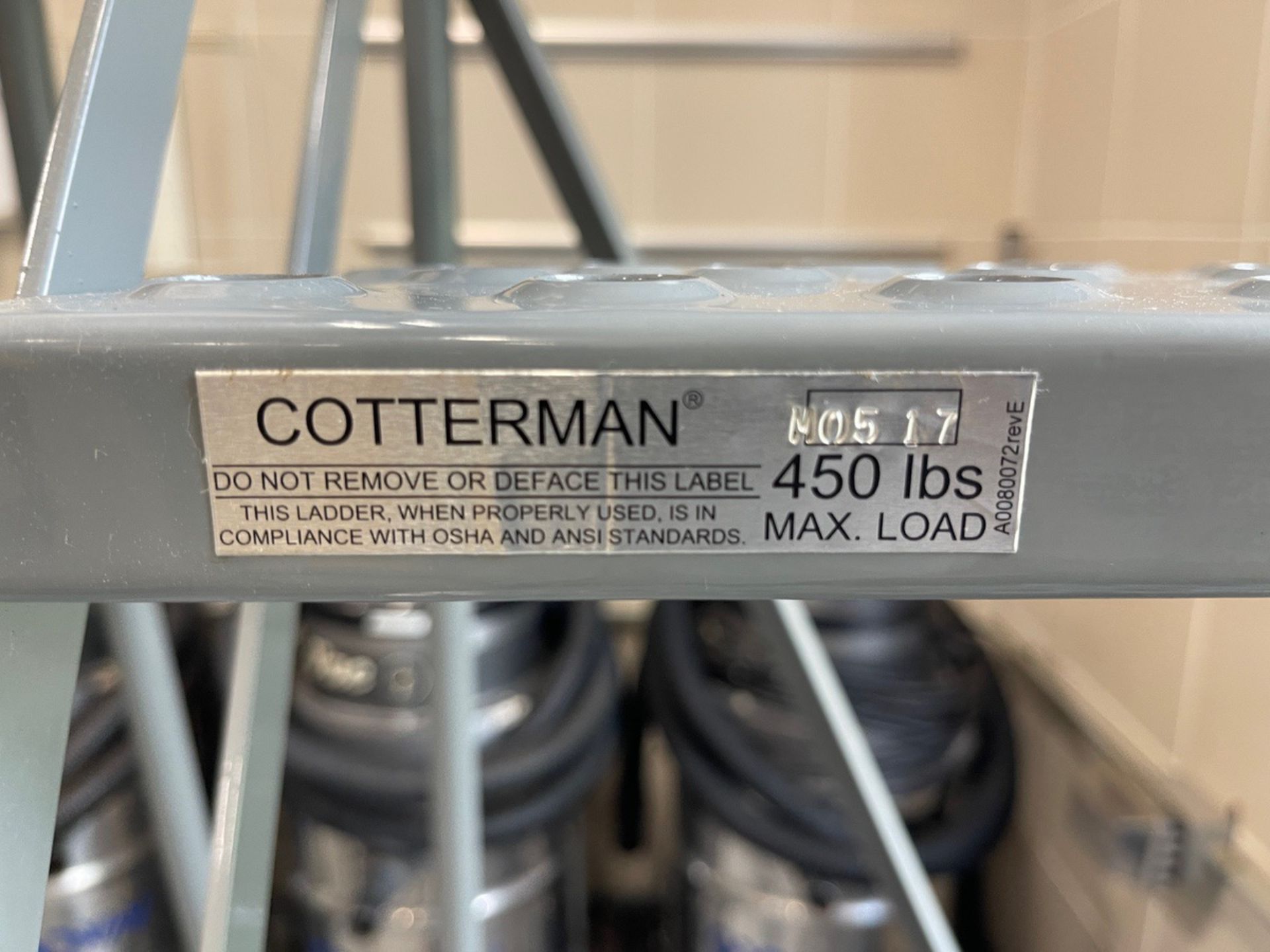 Cotterman 6 Step Rolling Staircase, 450LB Capacity, S/N M0517 | Rig Fee $75 - Image 2 of 2