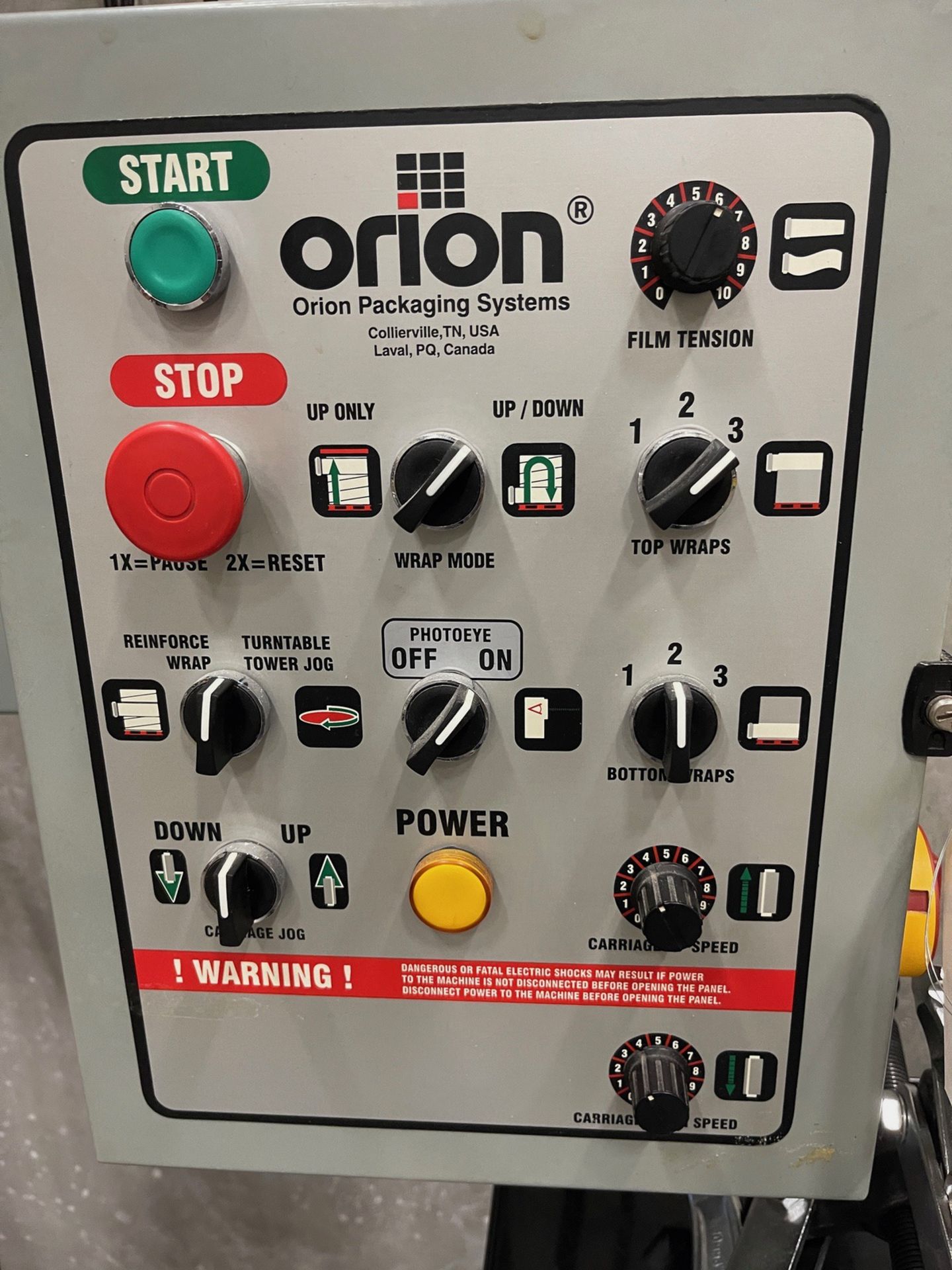 Orion H66/17 Pallet Wrapper, S/N 2003-0813531 | Rig Fee $400 - Image 2 of 3