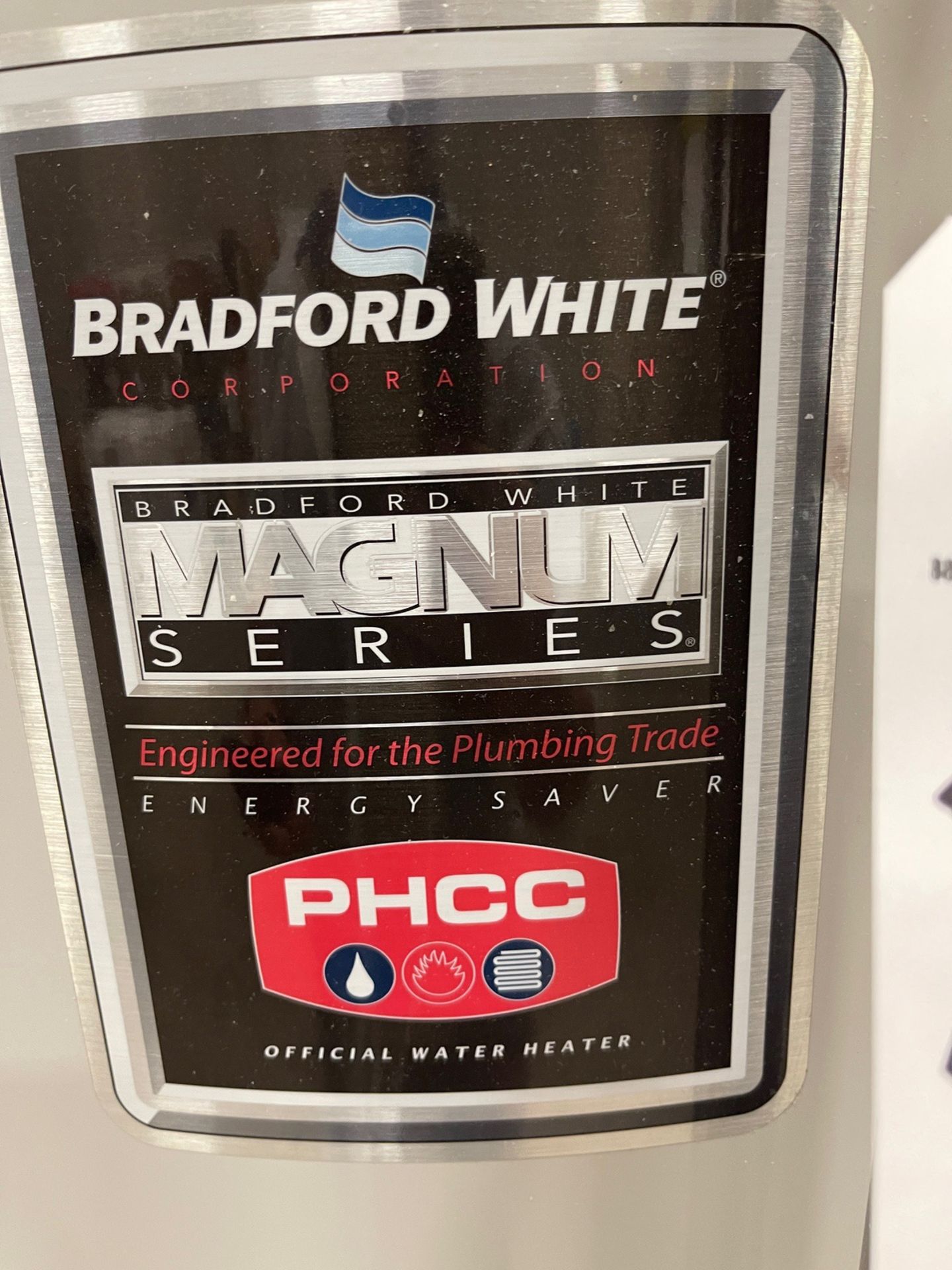 Bradford White 200 Gallon Magnum Series M3ST200R5A Water Heater, S/N KD18168347 | Rig Fee $200 - Image 2 of 3