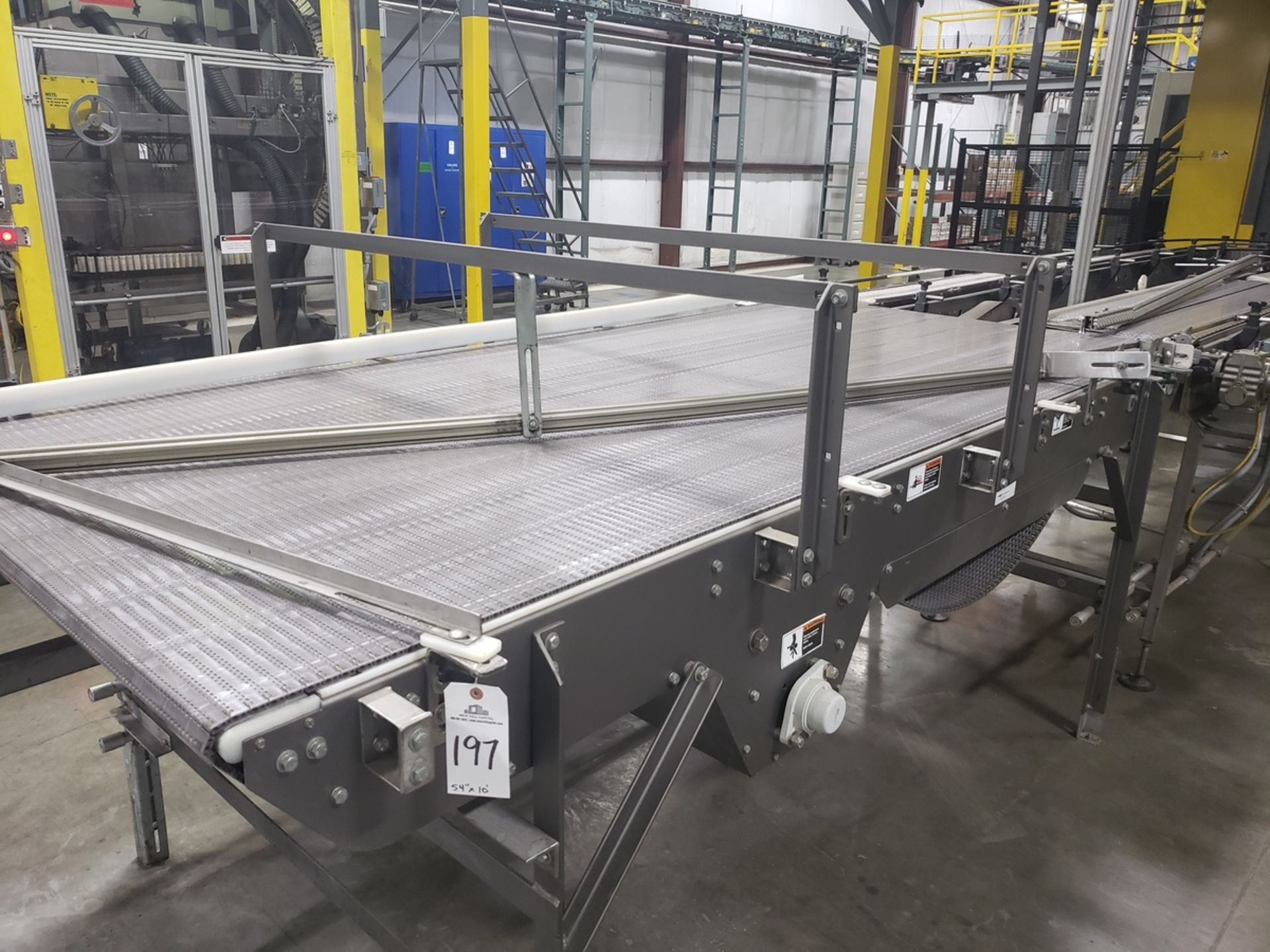 54'' X 10' Stainless Steel Accumulation Conveyor | Rig Fee $250