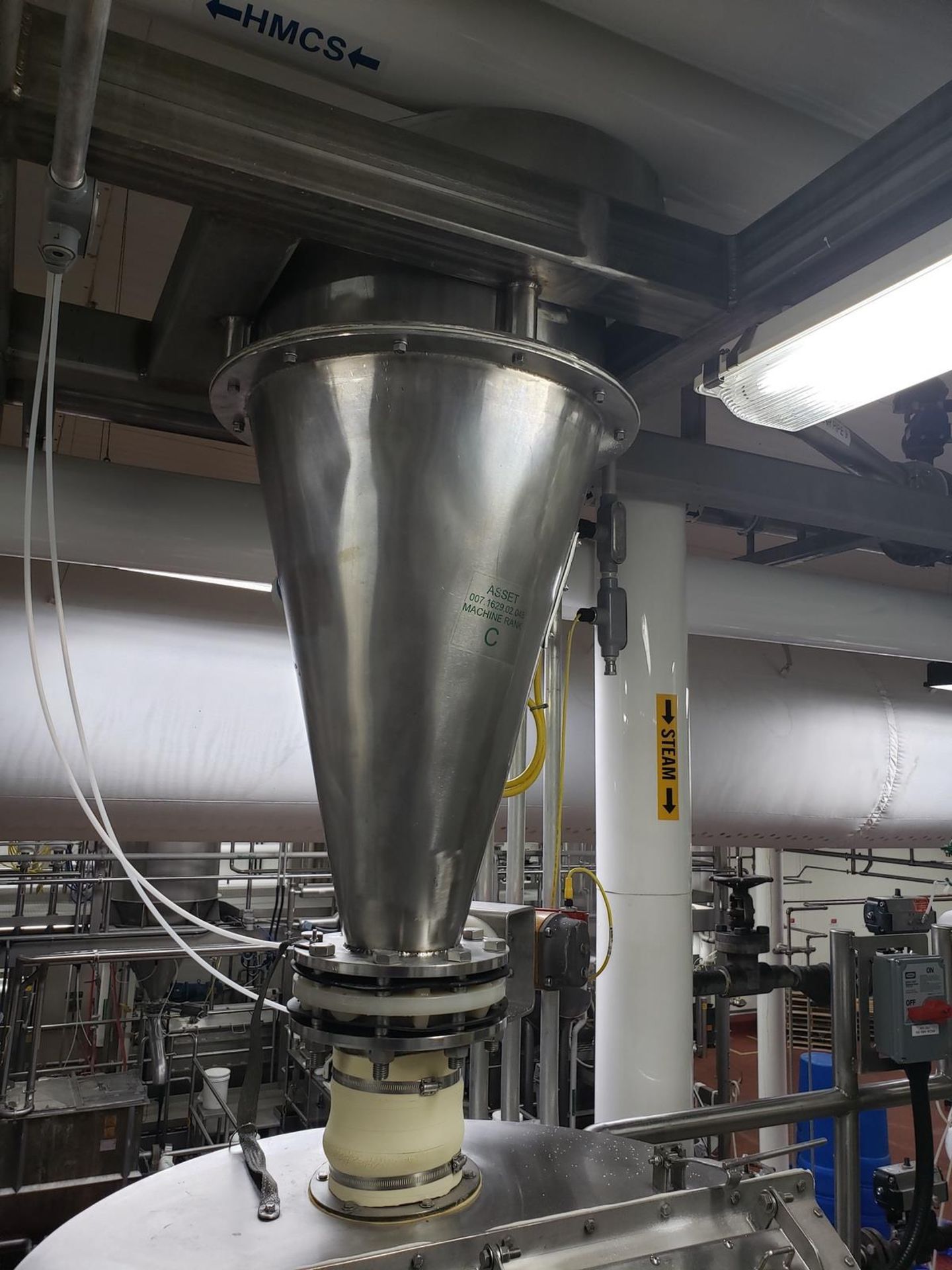 Stainless Steel Sugar Receiver/Loader, W/ Feed Cone | Rig Fee $600 - Image 2 of 2