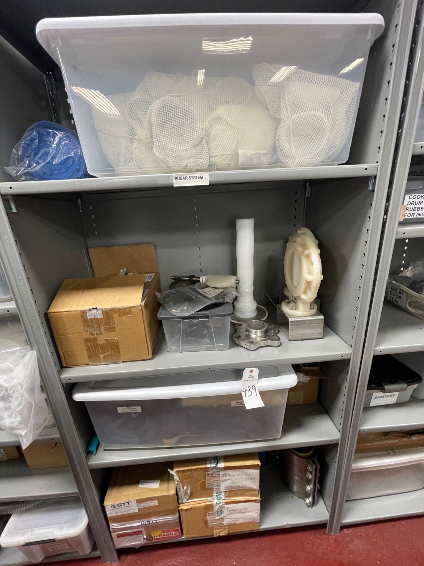 Contents of Storage Shelf Section, Spare Parts | Rig Fee $175