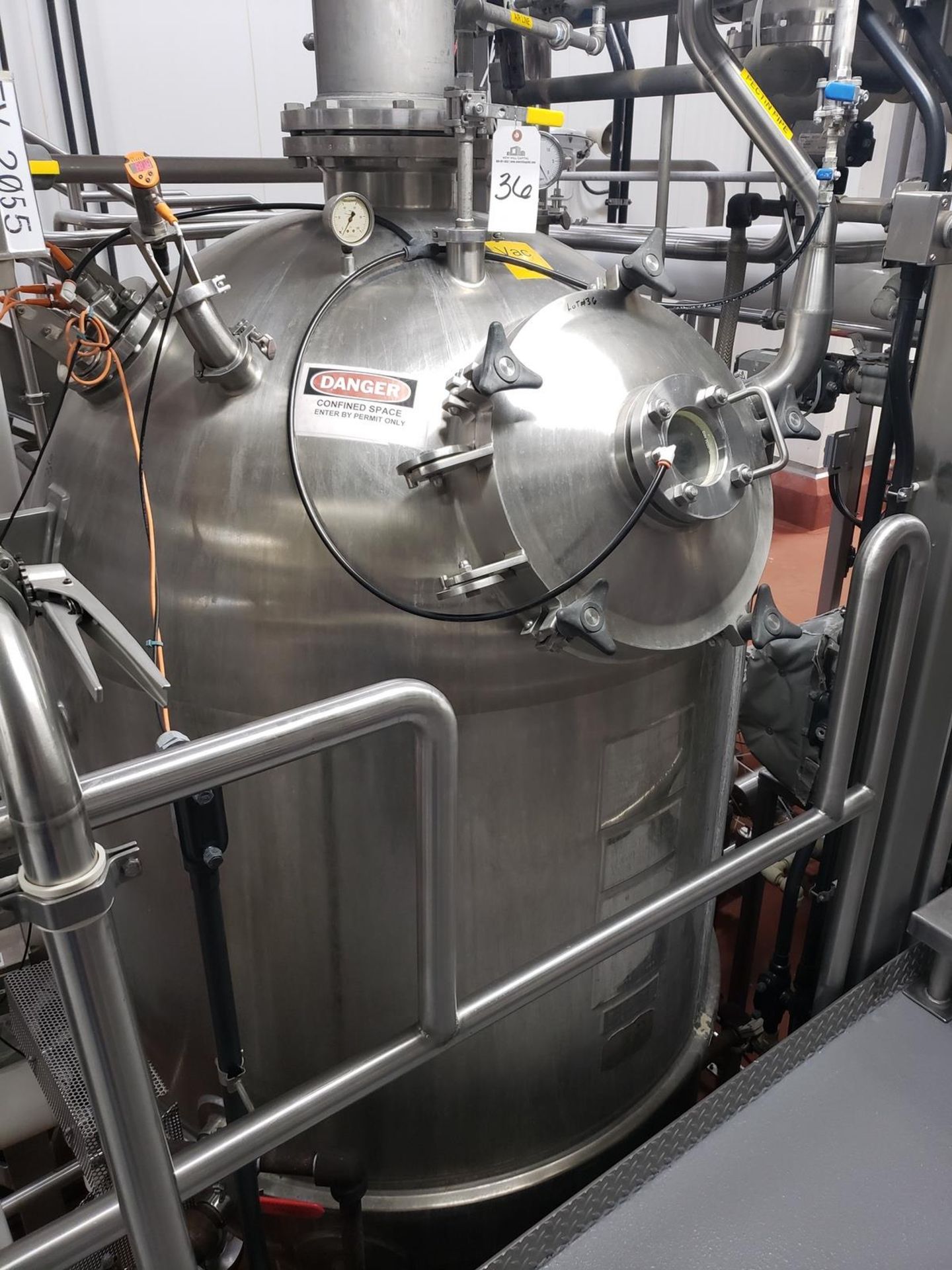 2019 Lee Industries 250 Gallon Stainless Steel Jacketed Vacuum Cook Kettle, M# 250D, | Rig Fee $1500