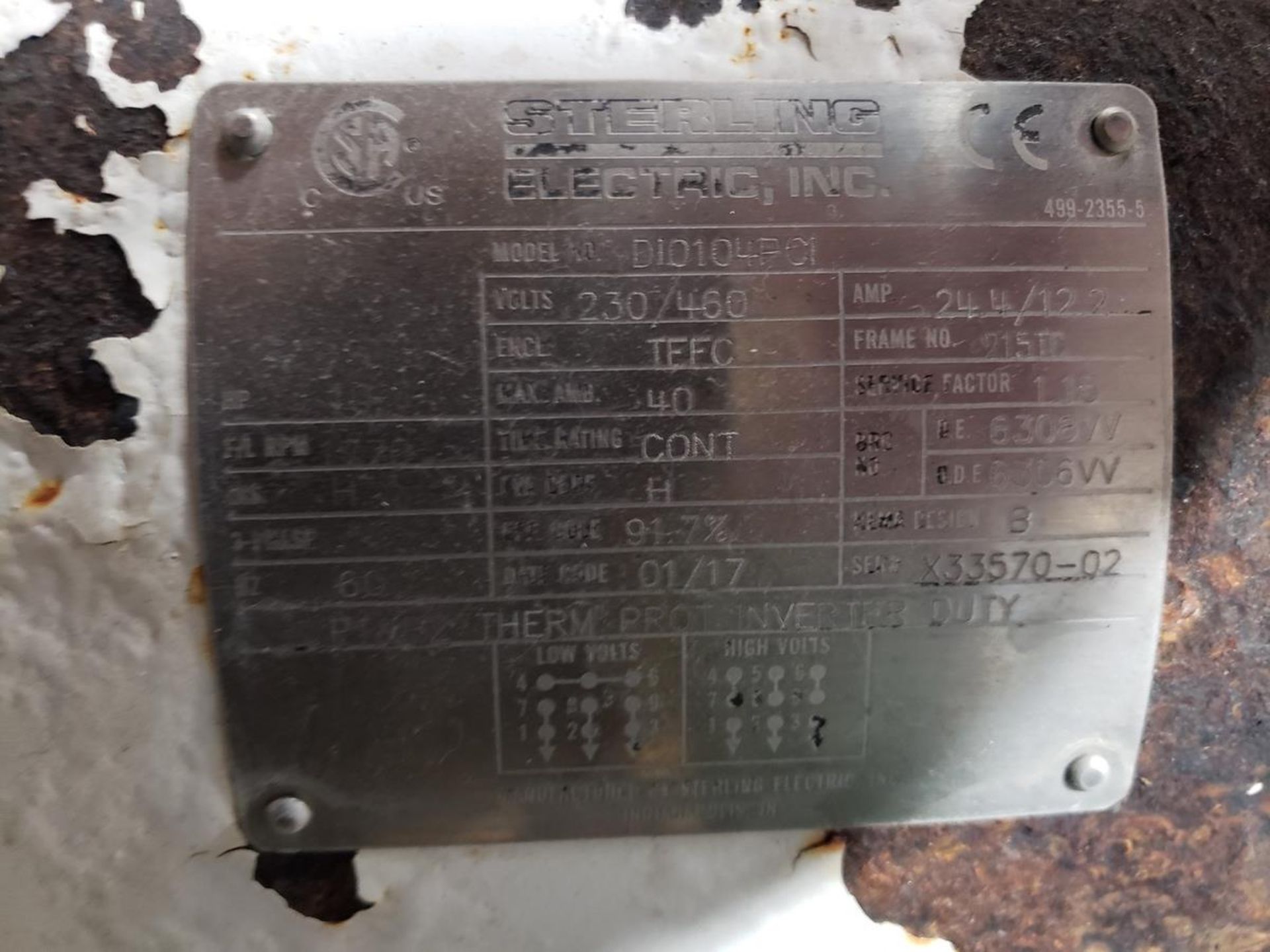 Waukesha Cherry Burrell SPX Positive Displacement Pump, M# 180-U2, S/N 1000003188075 | Rig Fee $200 - Image 3 of 3
