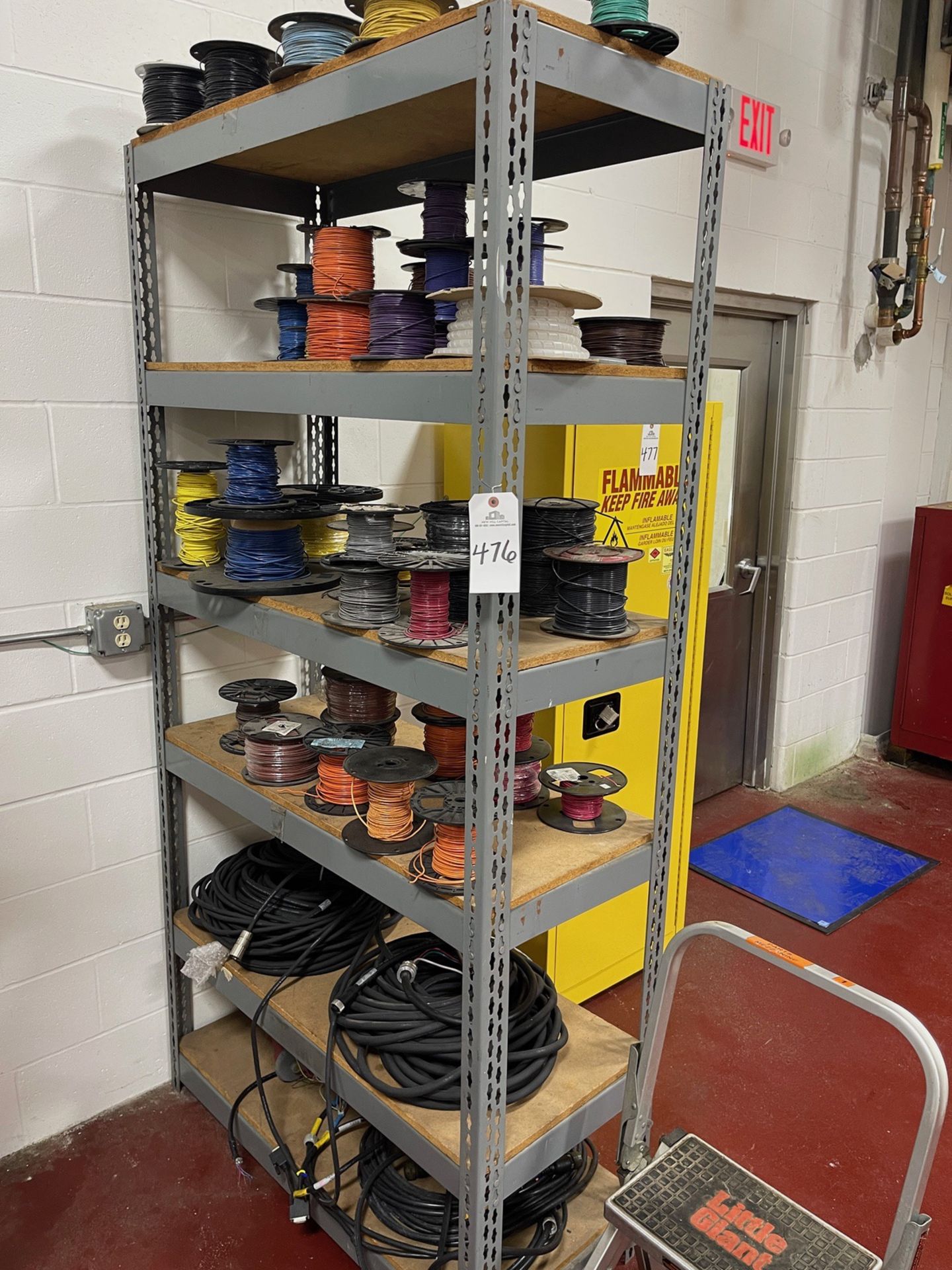 Material Storage Rack W/Contents | Rig Fee $250