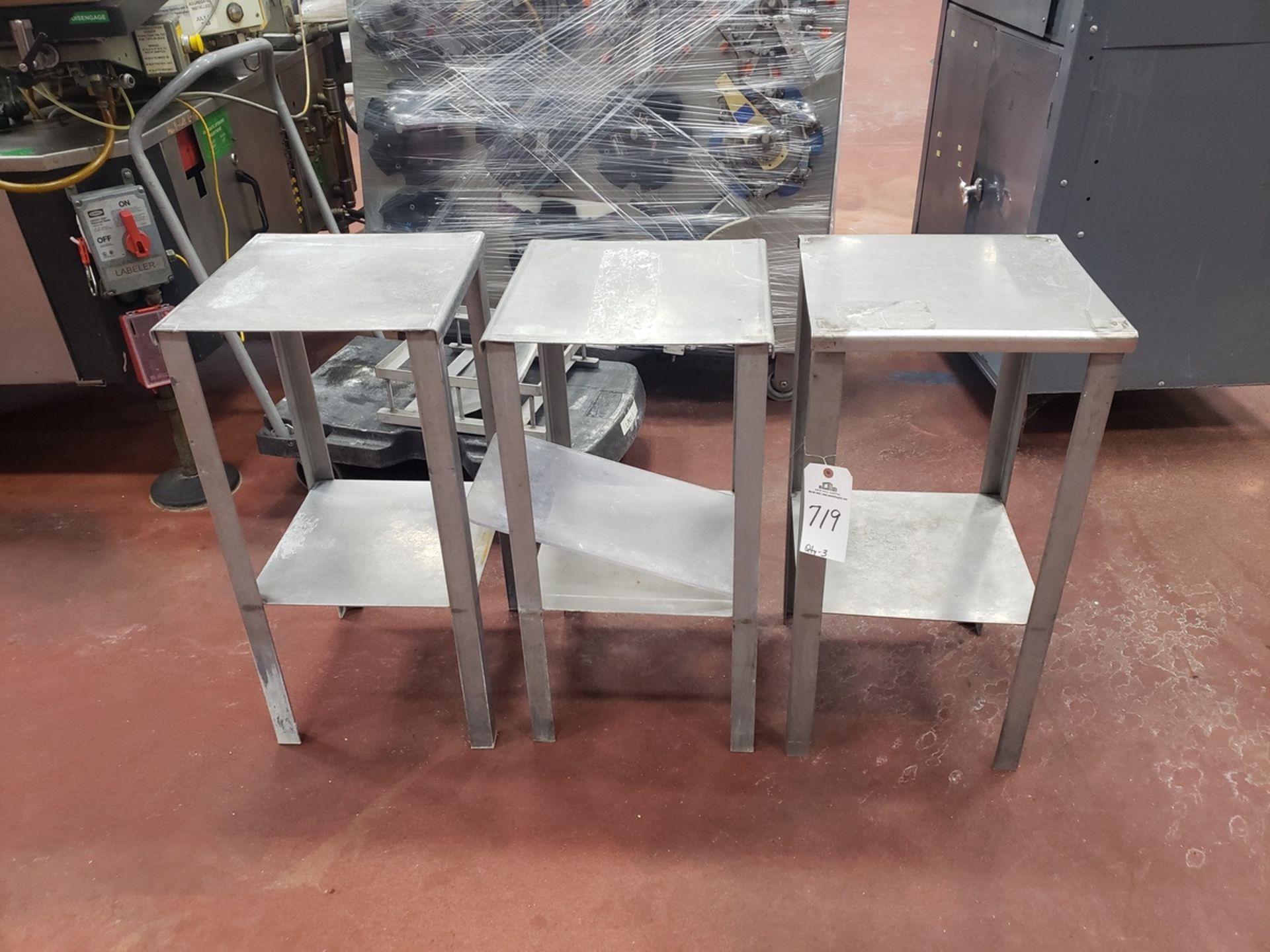 Lot of (3) Stainless Steel Benches | Rig Fee $75