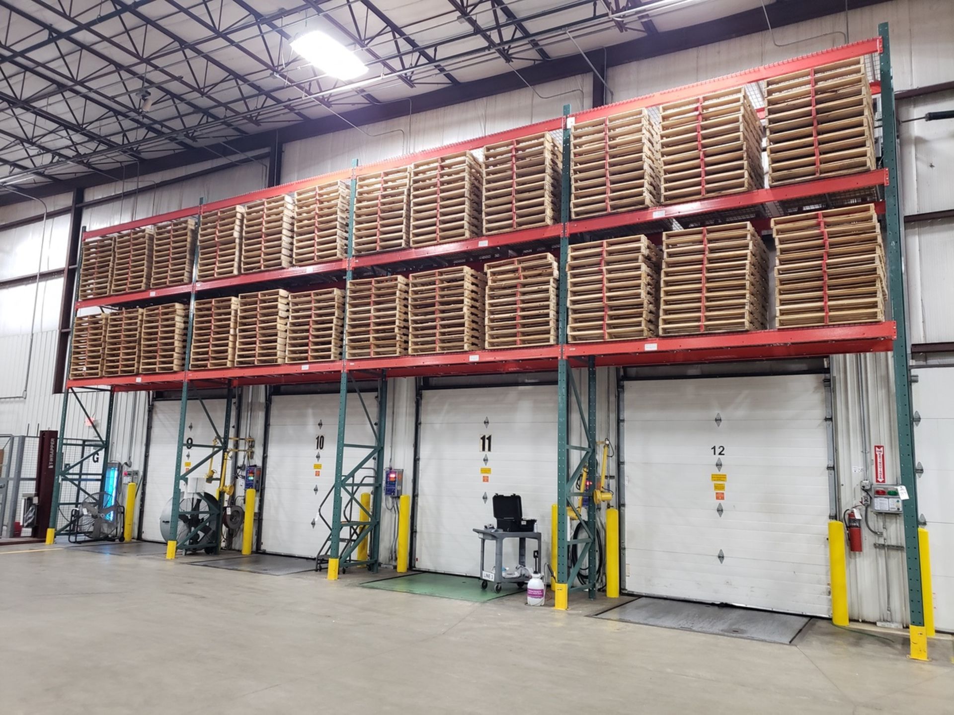 Lot of Pallet Rack, (5) Uprights 42'' x 20', (24) Beams 12', (36) Wire Decks (Approx | Rig Fee $600