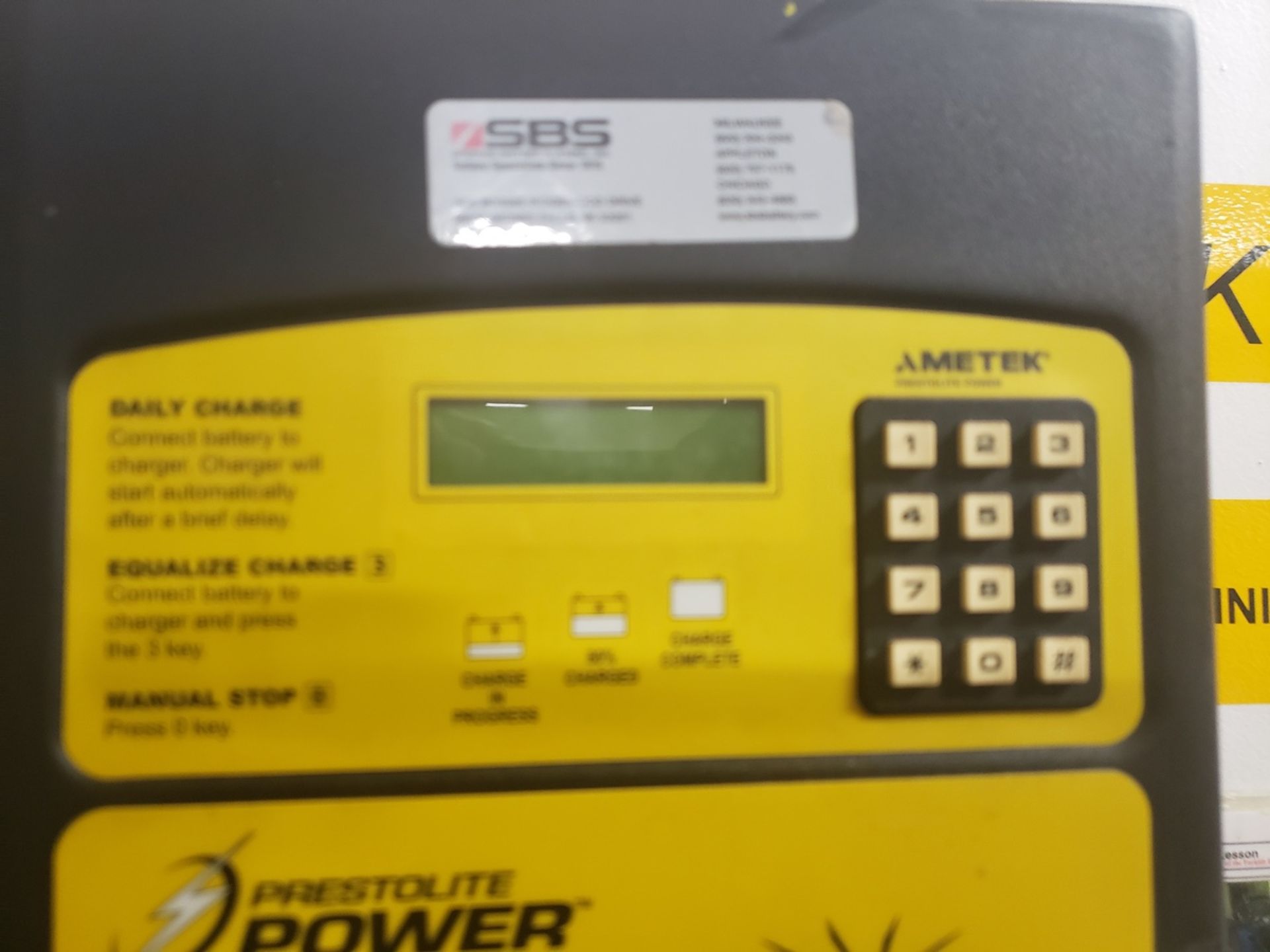 Ametek Prestlite Forklift Battery Charger, 48 Volt, M# 600PACS3-24G, S/N 310CS81248 | Rig Fee $150 - Image 3 of 3