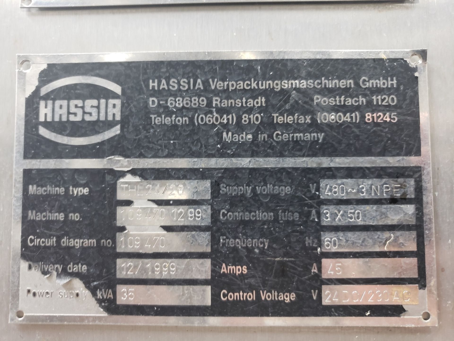 Hassia Blister Pack Thermoforming Form/Fill/Seal Line, M# THL24/28, S/N 1094701299, | Rig Fee $4500 - Image 3 of 24