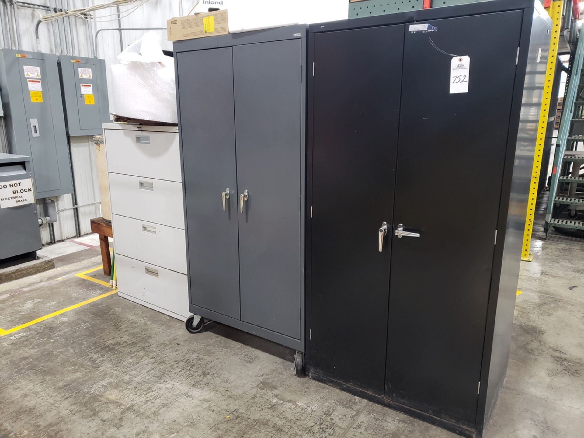 Lot of (3) Storage Cabinets | Rig Fee $200