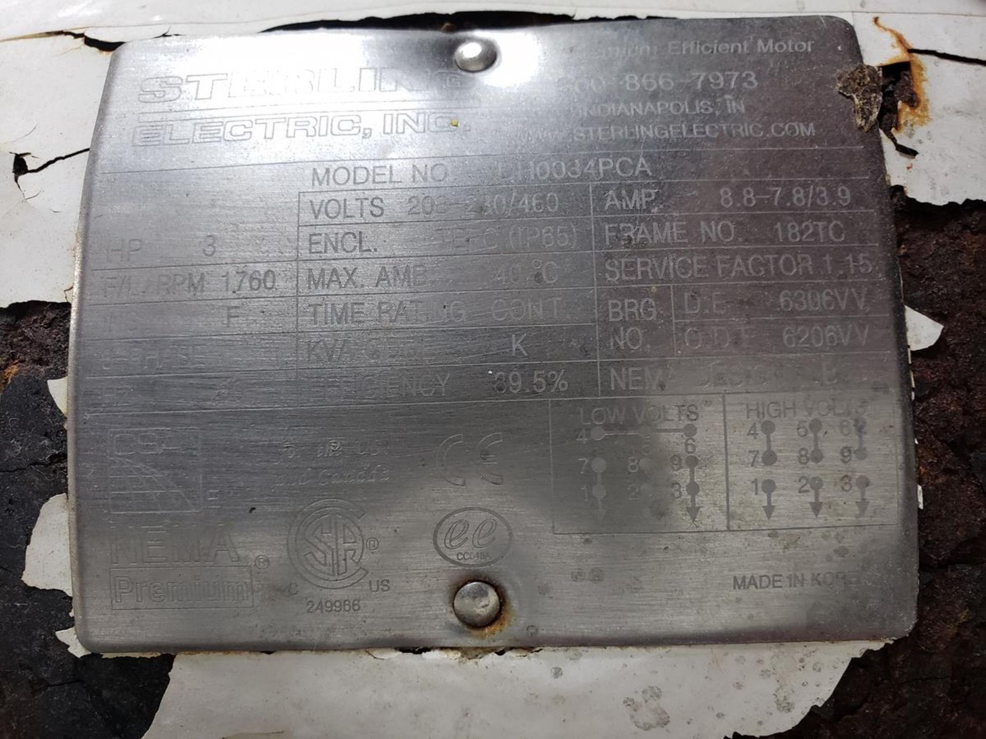Waukesha Cherry Burrell SPX Positive Displacement Pump, M# 030-U2, S/N 100000321239, | Rig Fee $150 - Image 3 of 3