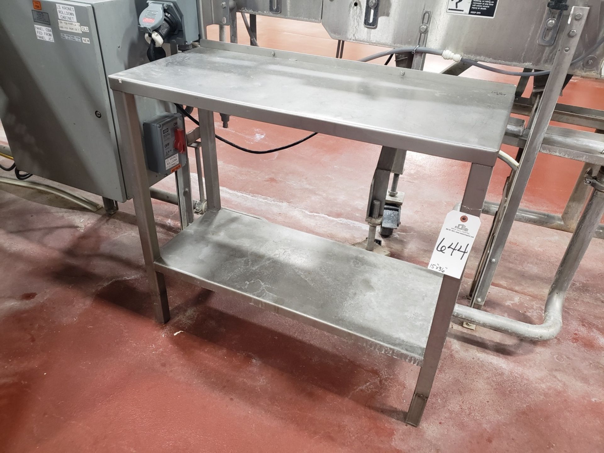 Stainless Steel Work Bench, 15'' x 36'' | Rig Fee $50