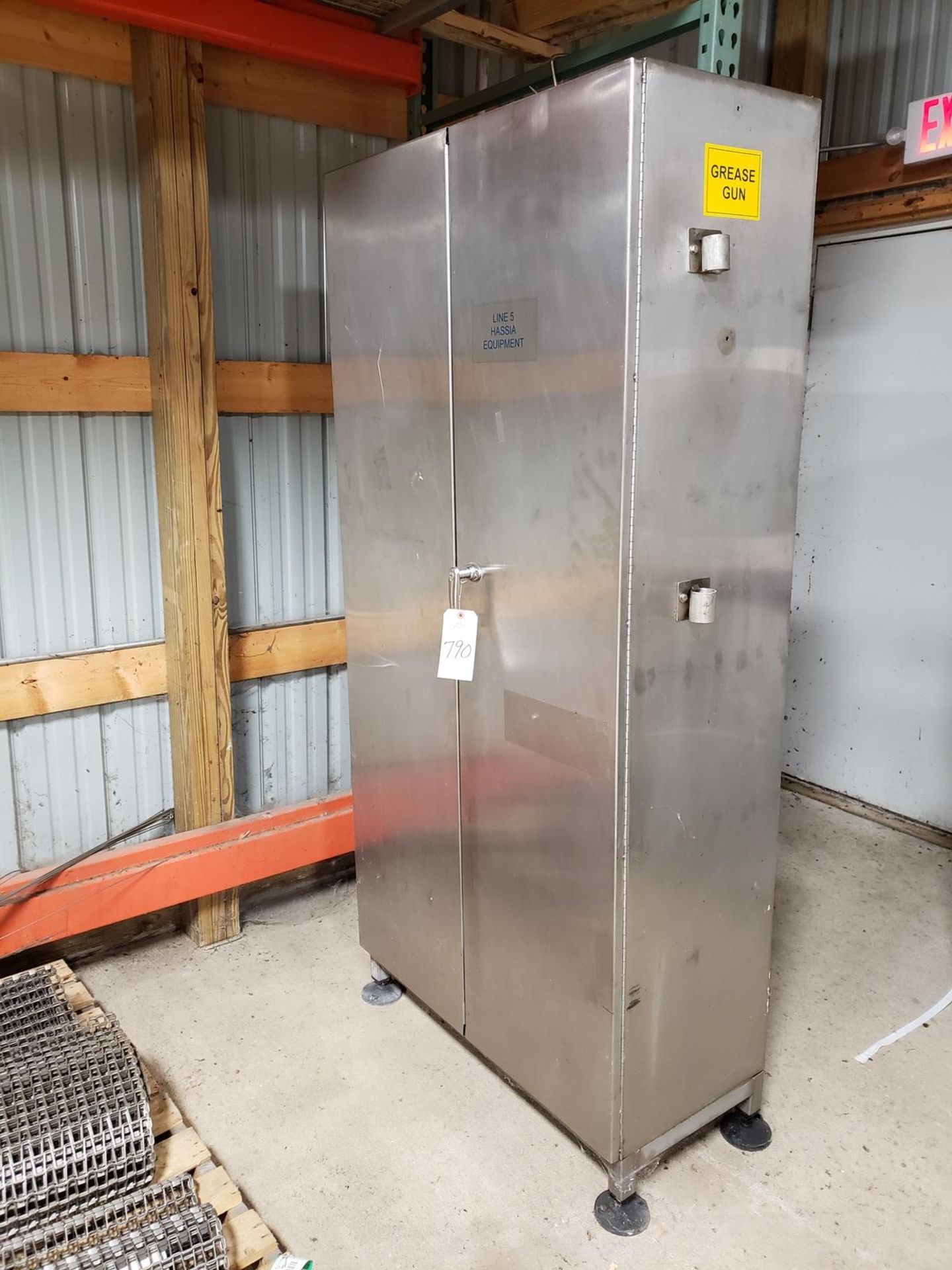 Two Door Stainless Steel Storage Cabinet | Rig Fee $175