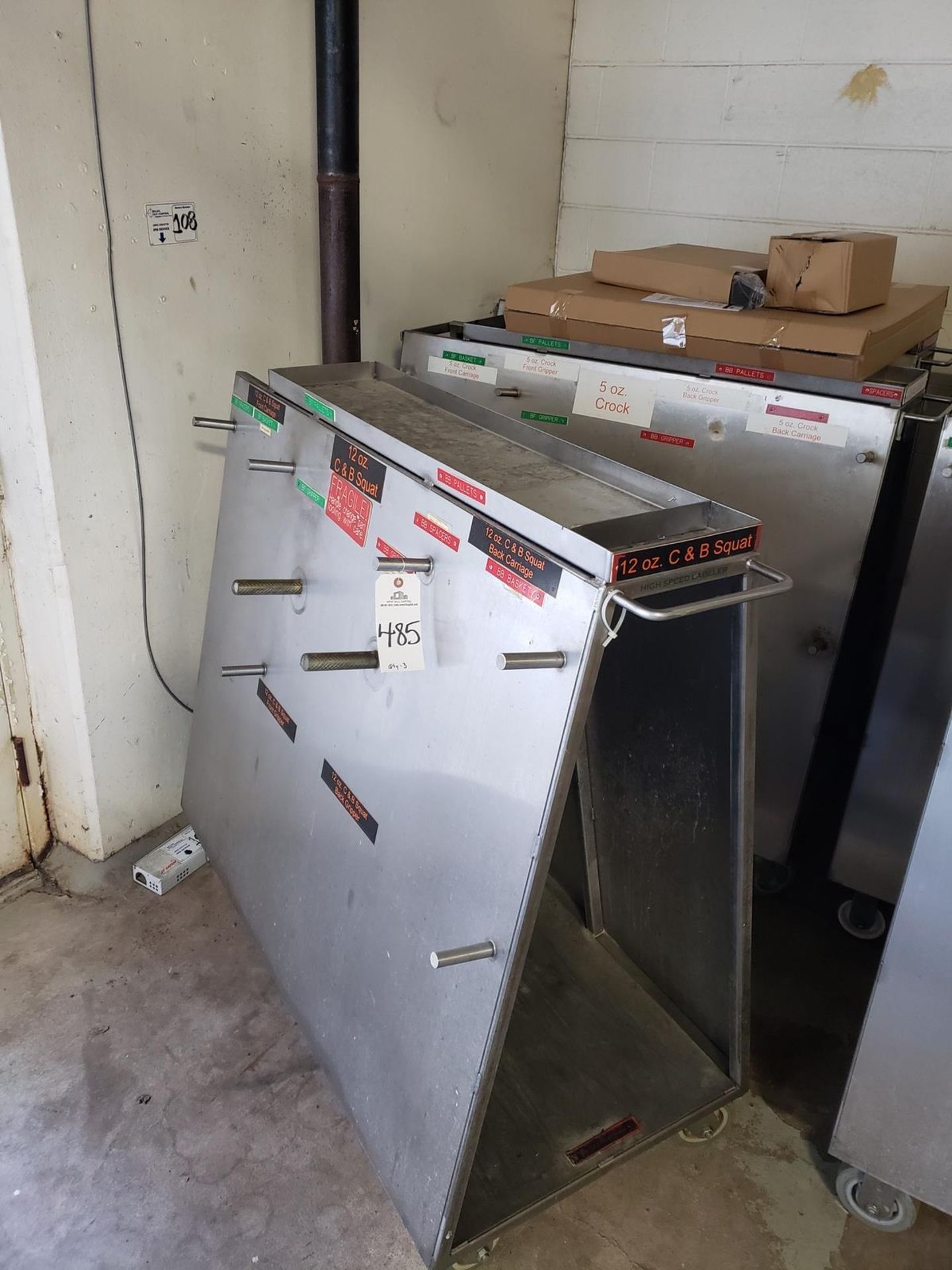 Lot of (3) Stainless Parts Carts | Rig Fee $100