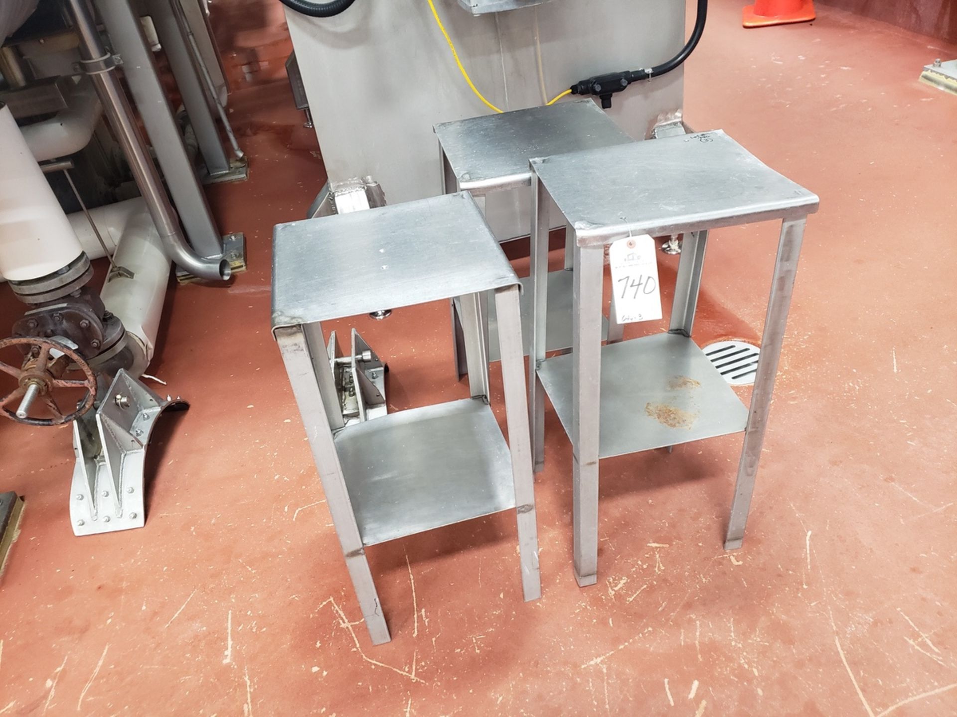 Lot of (3) Stainless Steel Benches | Rig Fee $75