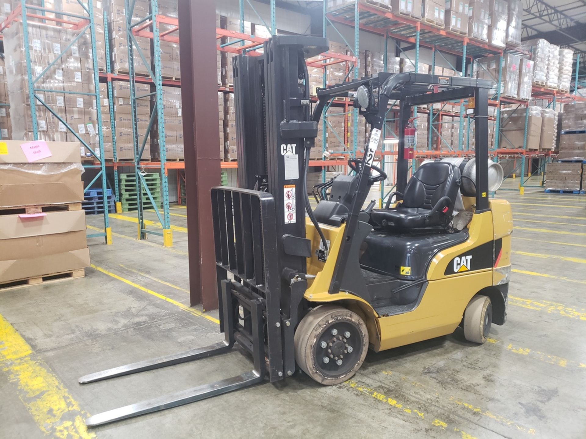 Caterpillar LP Forklift, 4600 Lb Capacity, Side Shift, 10605 Hours, M# 2C5000, S/N A | Rig Fee $150
