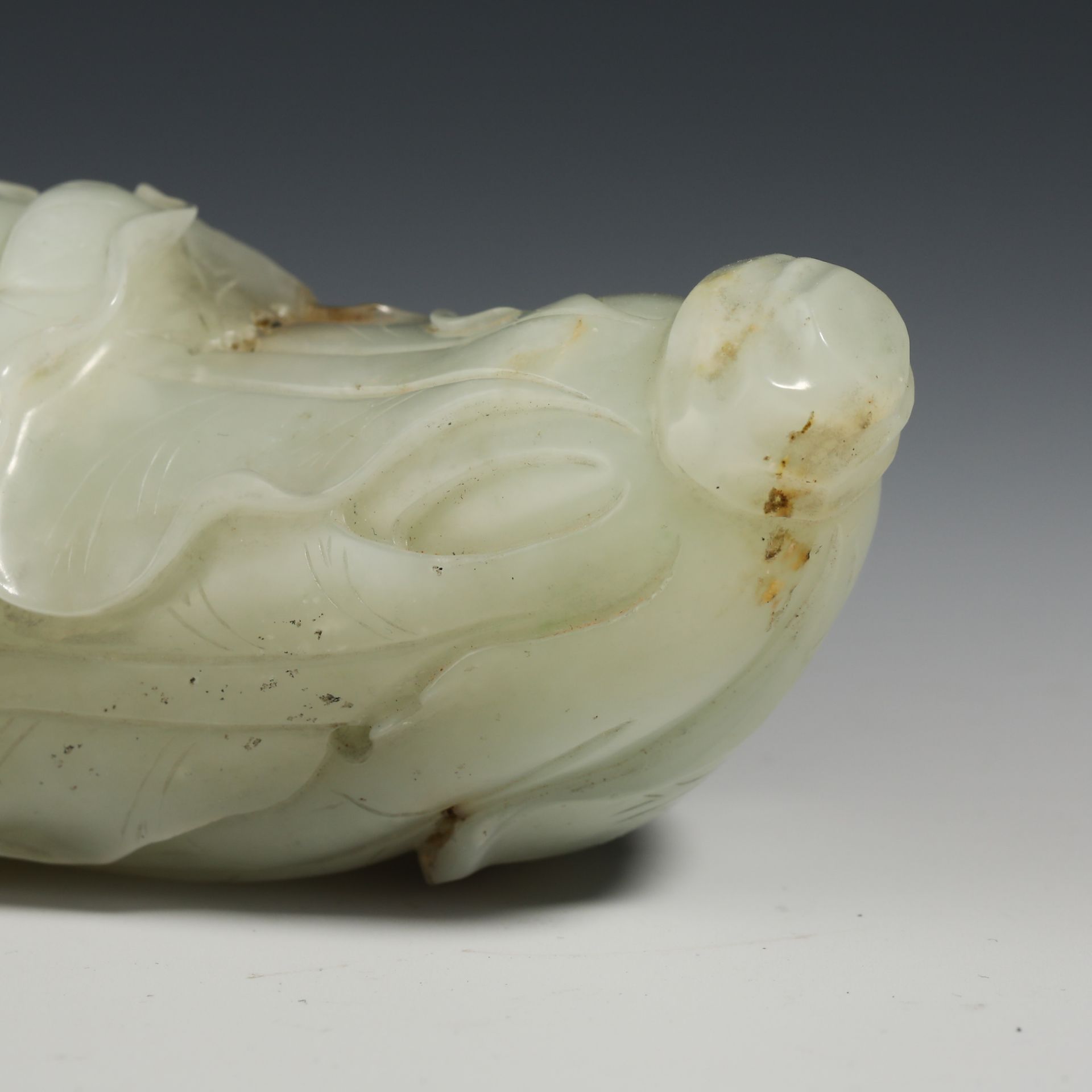 Qing Dynasty Hetian jade ornaments - Image 7 of 7