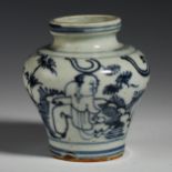 Ming Dynasty blue and white pot