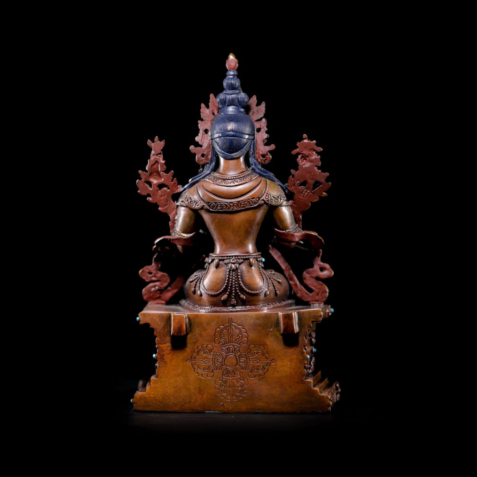 Copper Maitreya Buddha from Nepal - Bild 5 aus 6