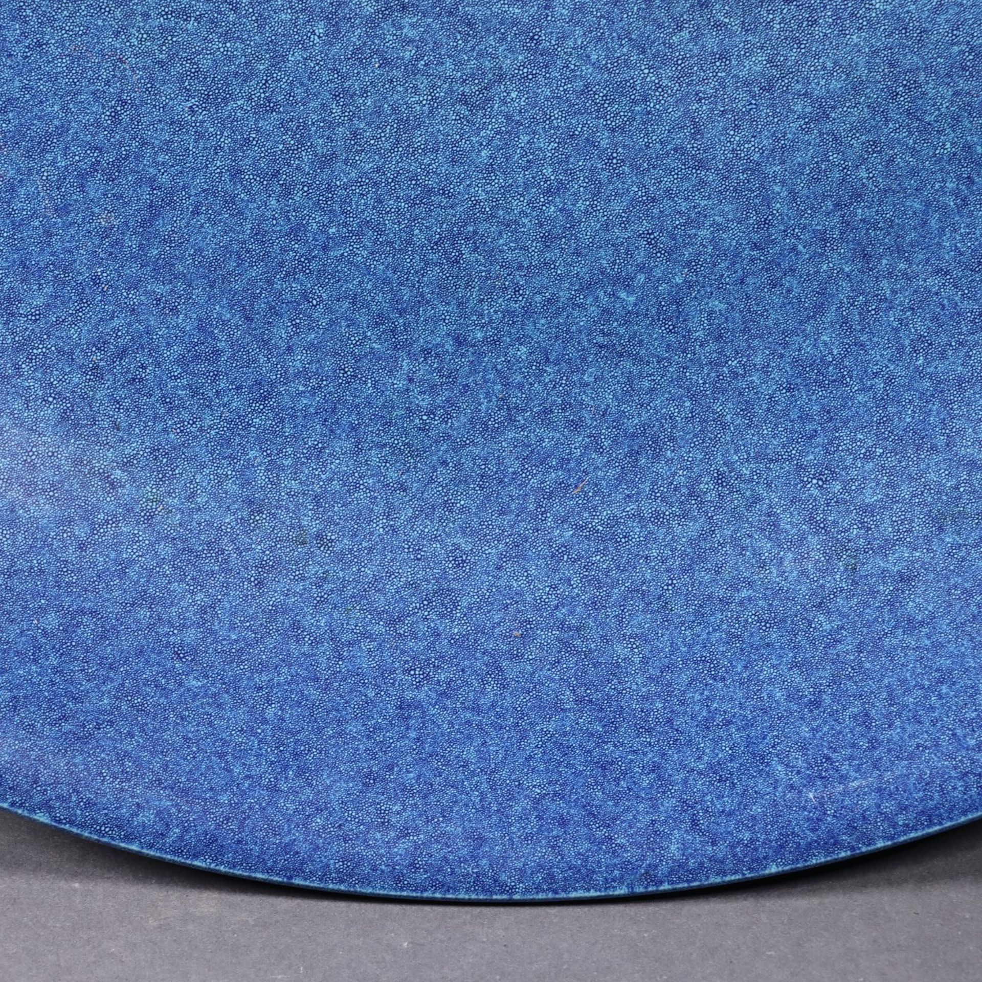 Blue glazed dish from the Qing Dynasty - Bild 5 aus 9