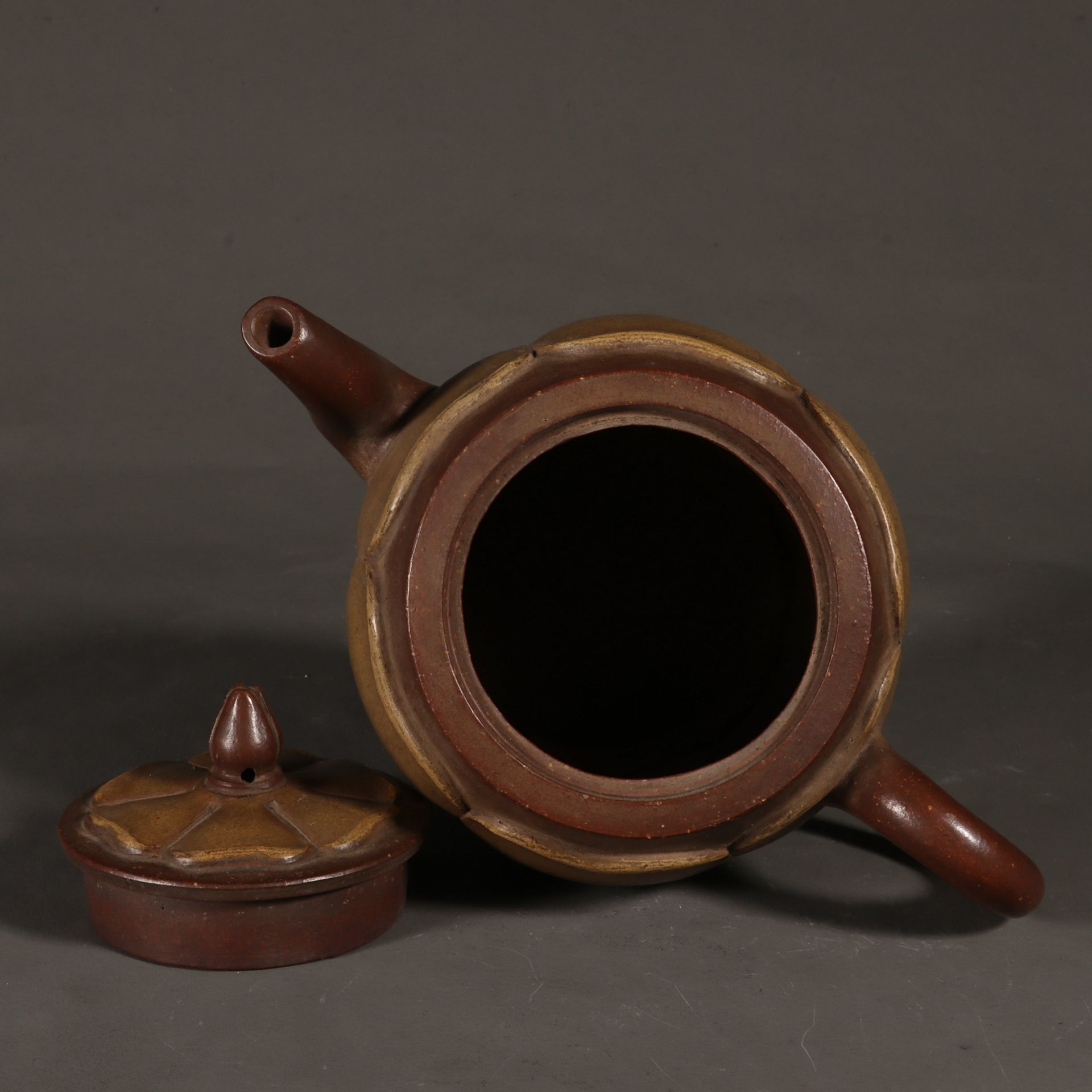 Purple clay pot from the Qing Dynasty - Image 8 of 9