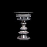 Sterling silver ghee lamp from the Qing dynasty