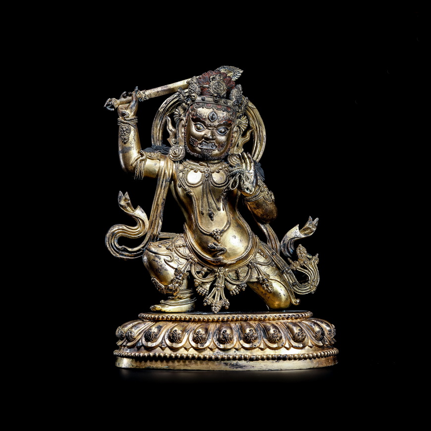 Daming Xuande Gilt bronze Acalanatha