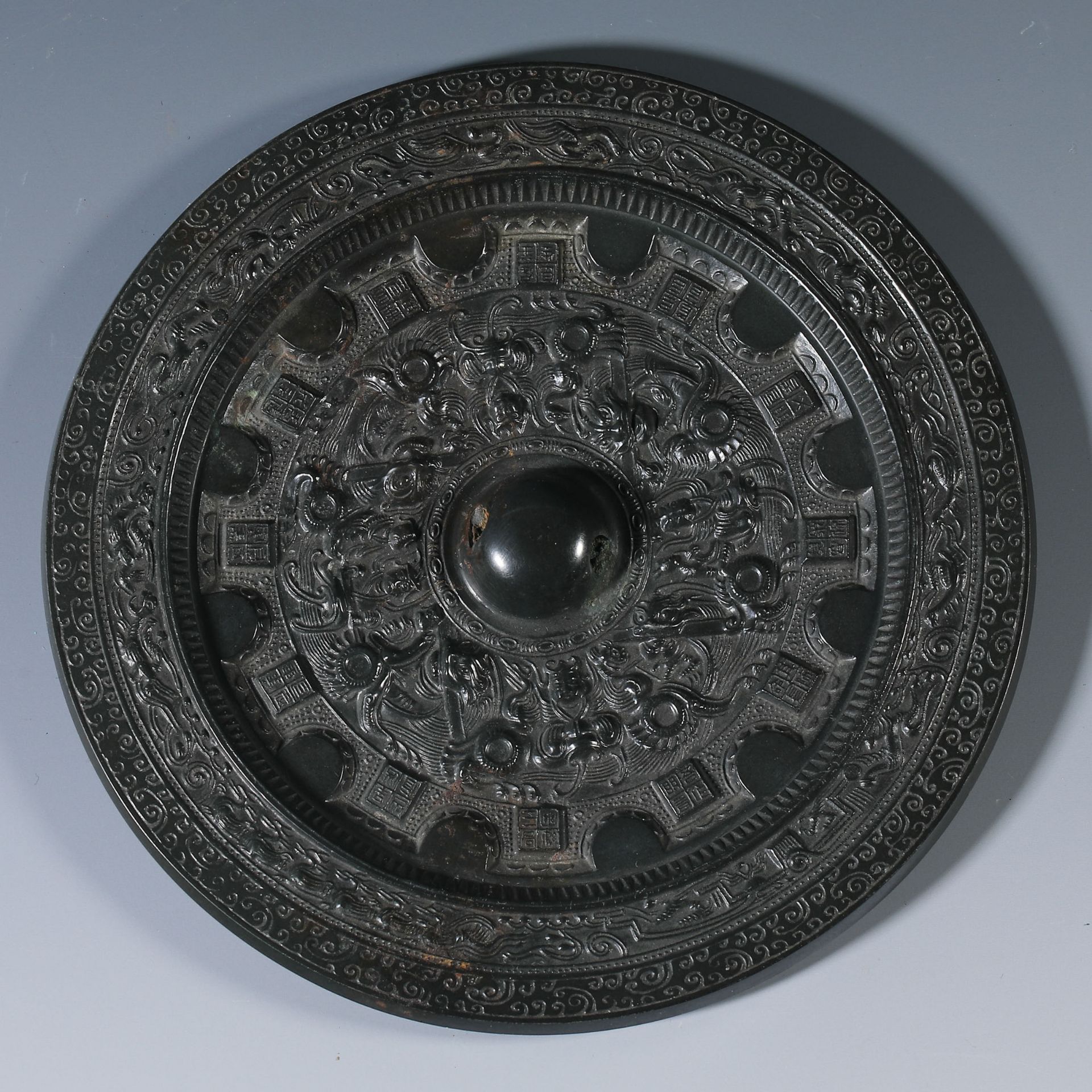 Bronze mirror  from  the Han dynasty