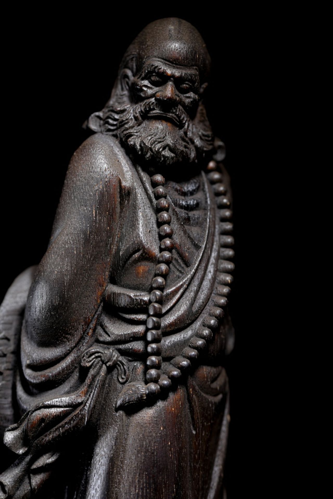 The wooden Dharma from the Qing  dynasty - Bild 4 aus 5