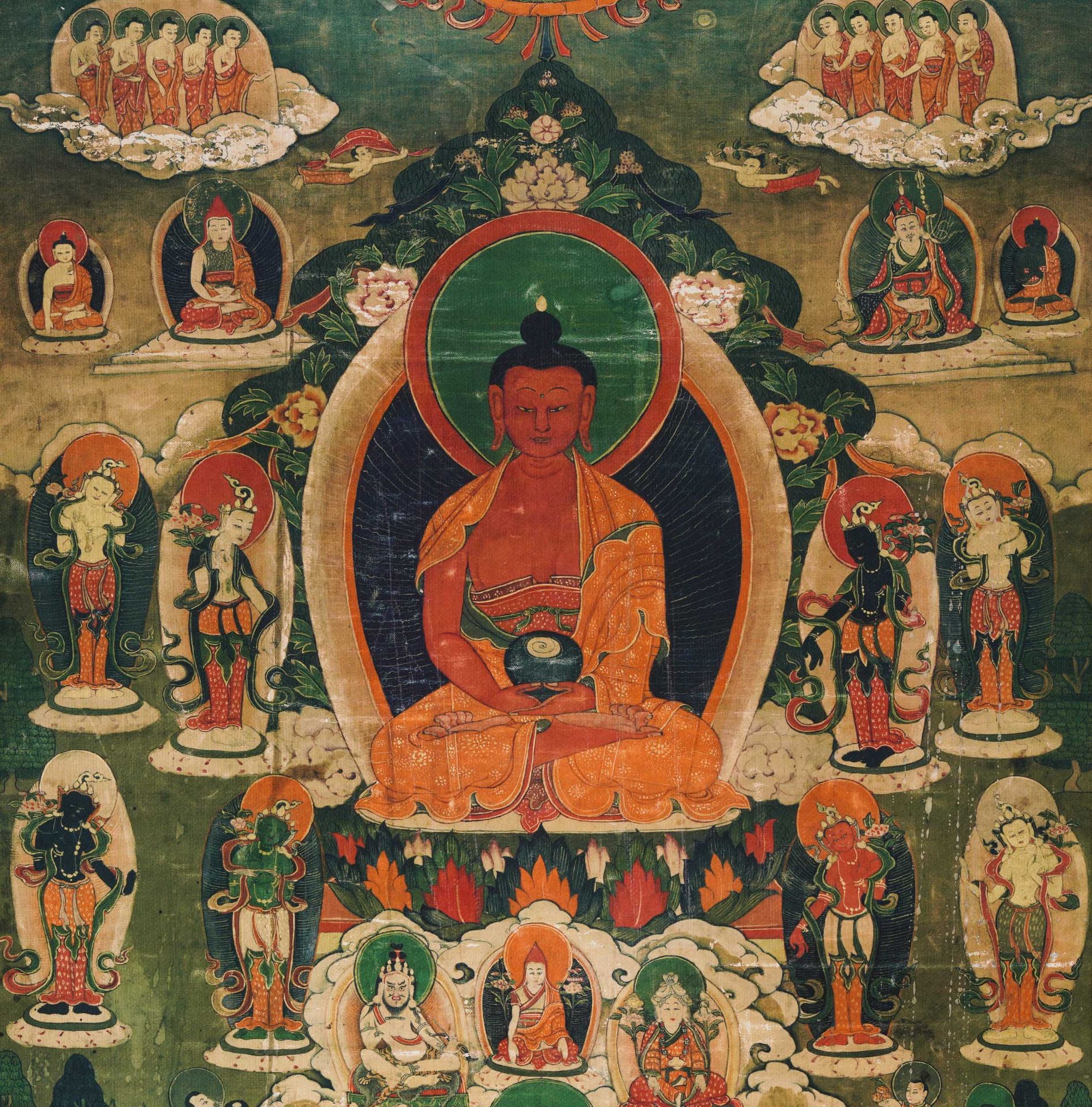 Sakyamuni Thangka from the Qing Dynasty - Bild 4 aus 12