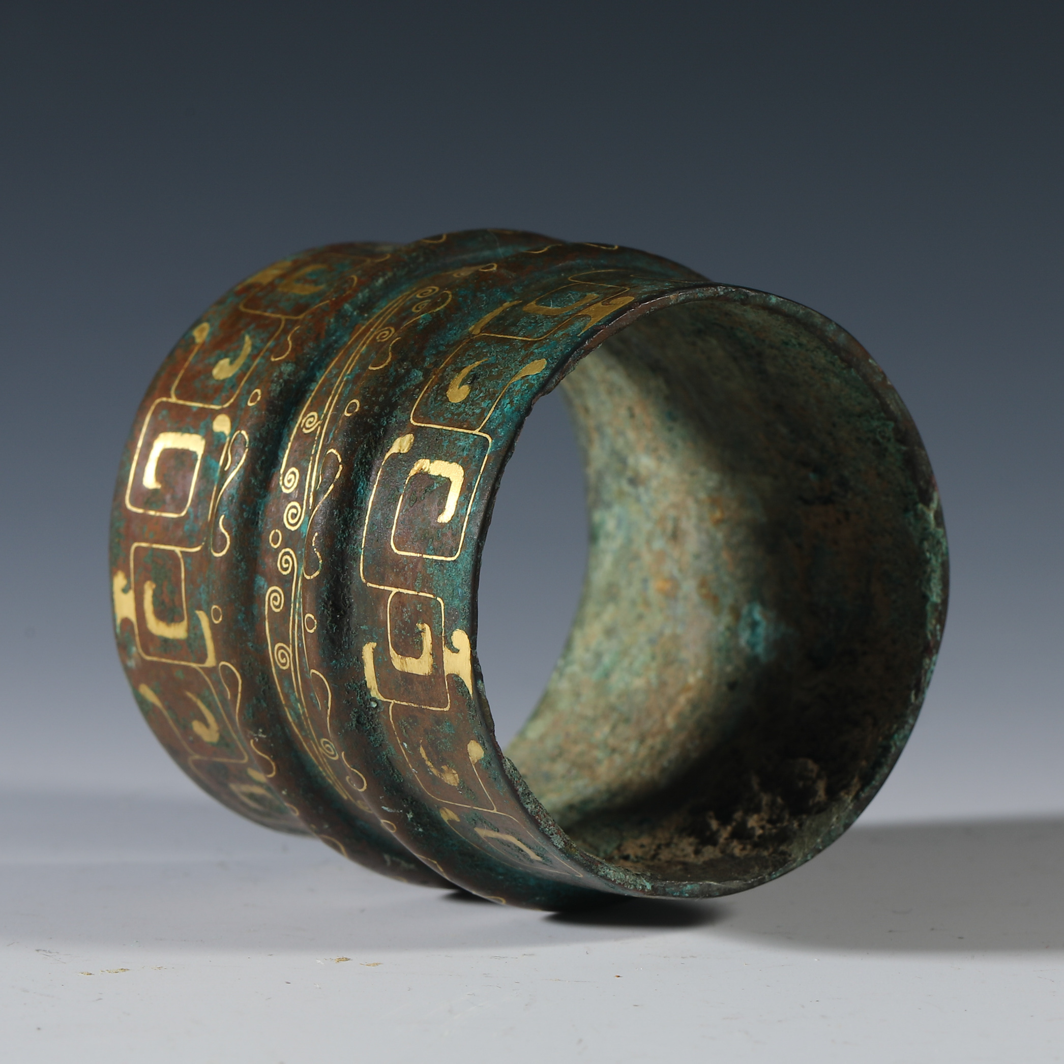 A group of copper and gold components  from the Han dynasty  - Image 6 of 7