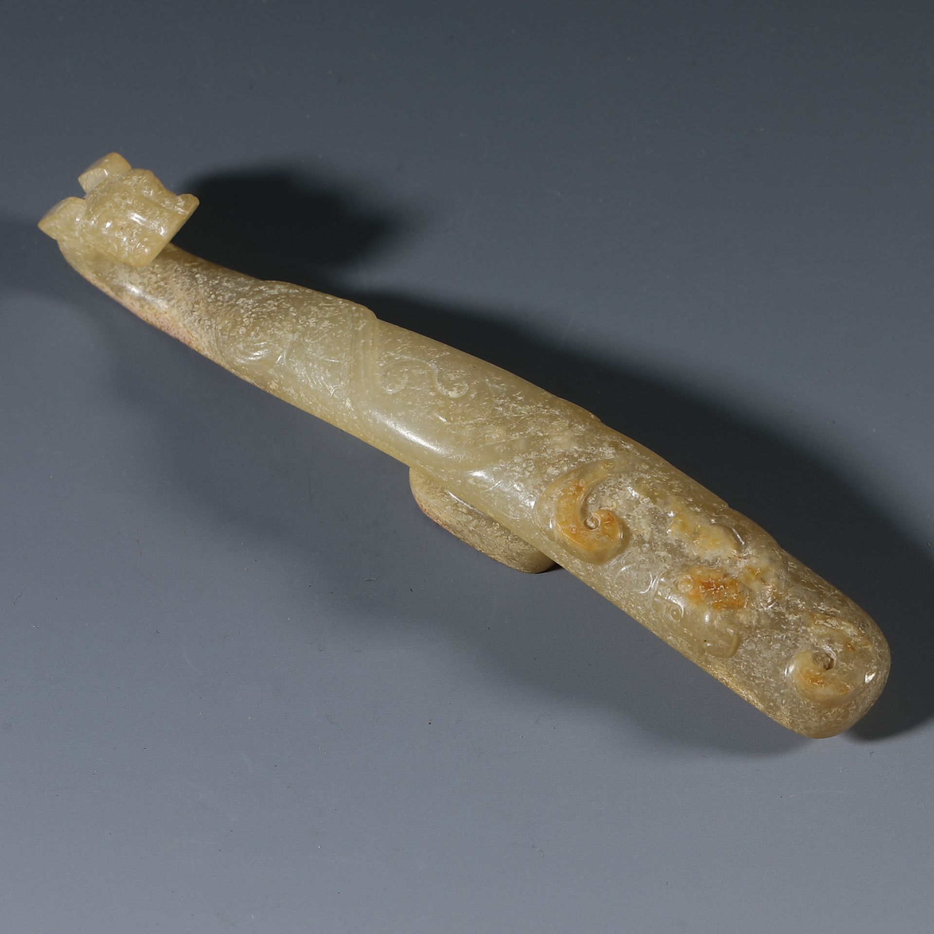 Hetian jade belt hook from  the Han dynasty