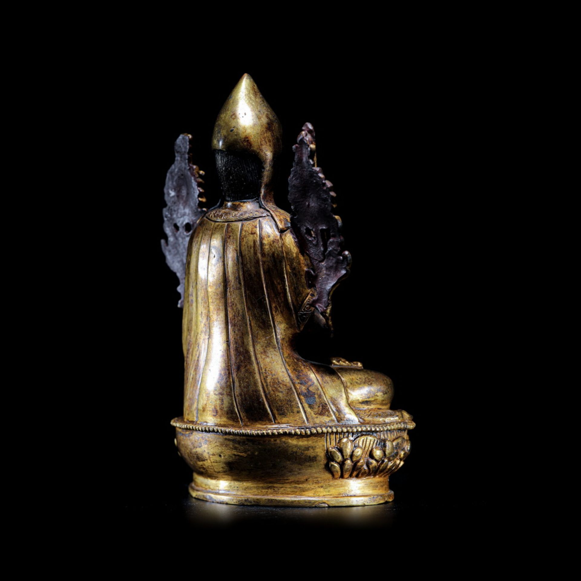 Gilt bronze Master Zonggaba from the Qing  dynasty - Bild 5 aus 7