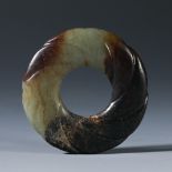 Hotian jade twisted wire ring from the Han dynasty