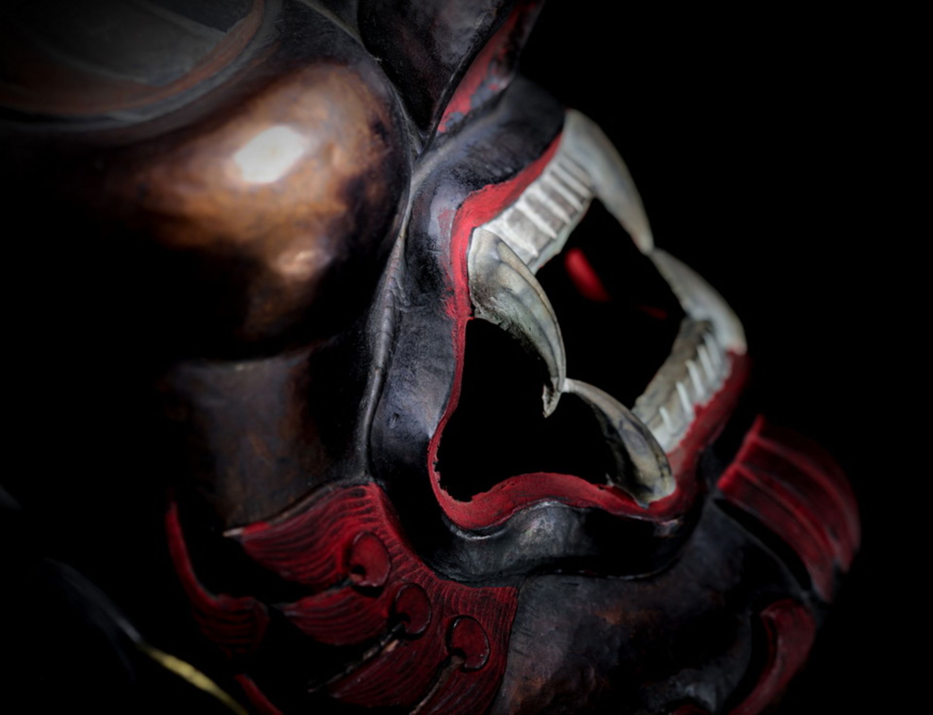 Copper big black sky mask from Tibet - Bild 7 aus 7