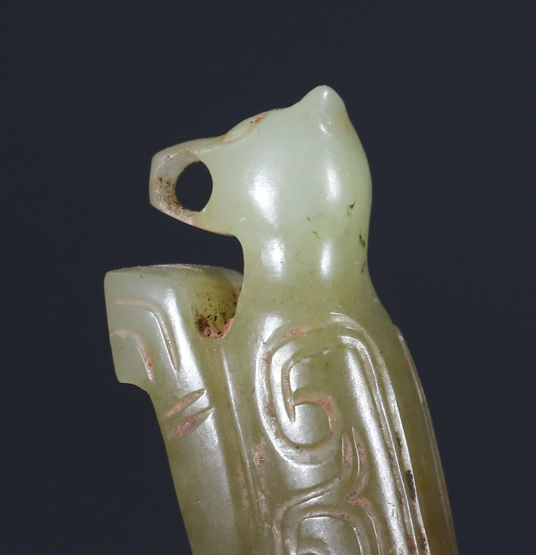 Jade mantis from the Zhou dynasty - Bild 4 aus 5