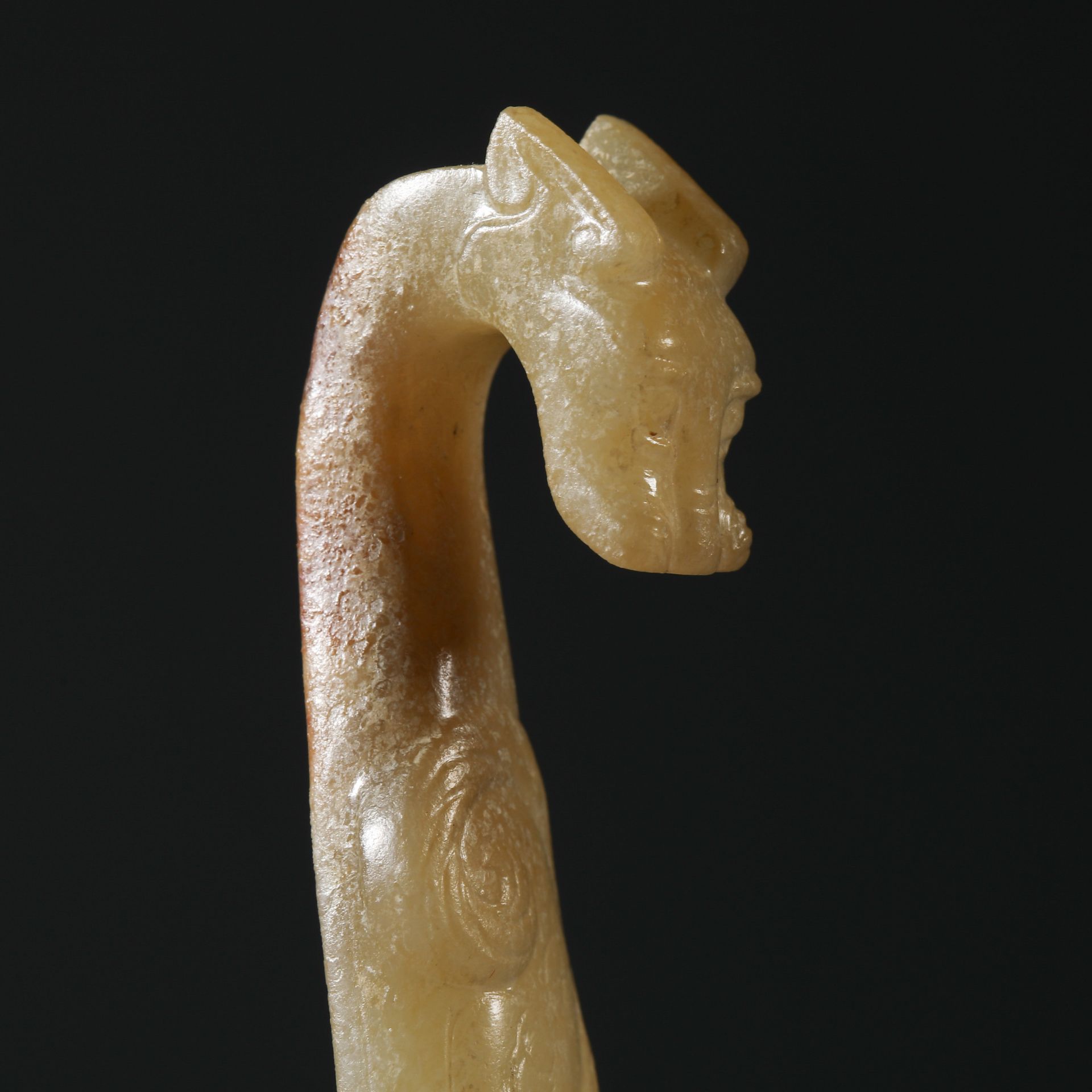 Hetian jade belt hook from  the Han dynasty - Bild 4 aus 5