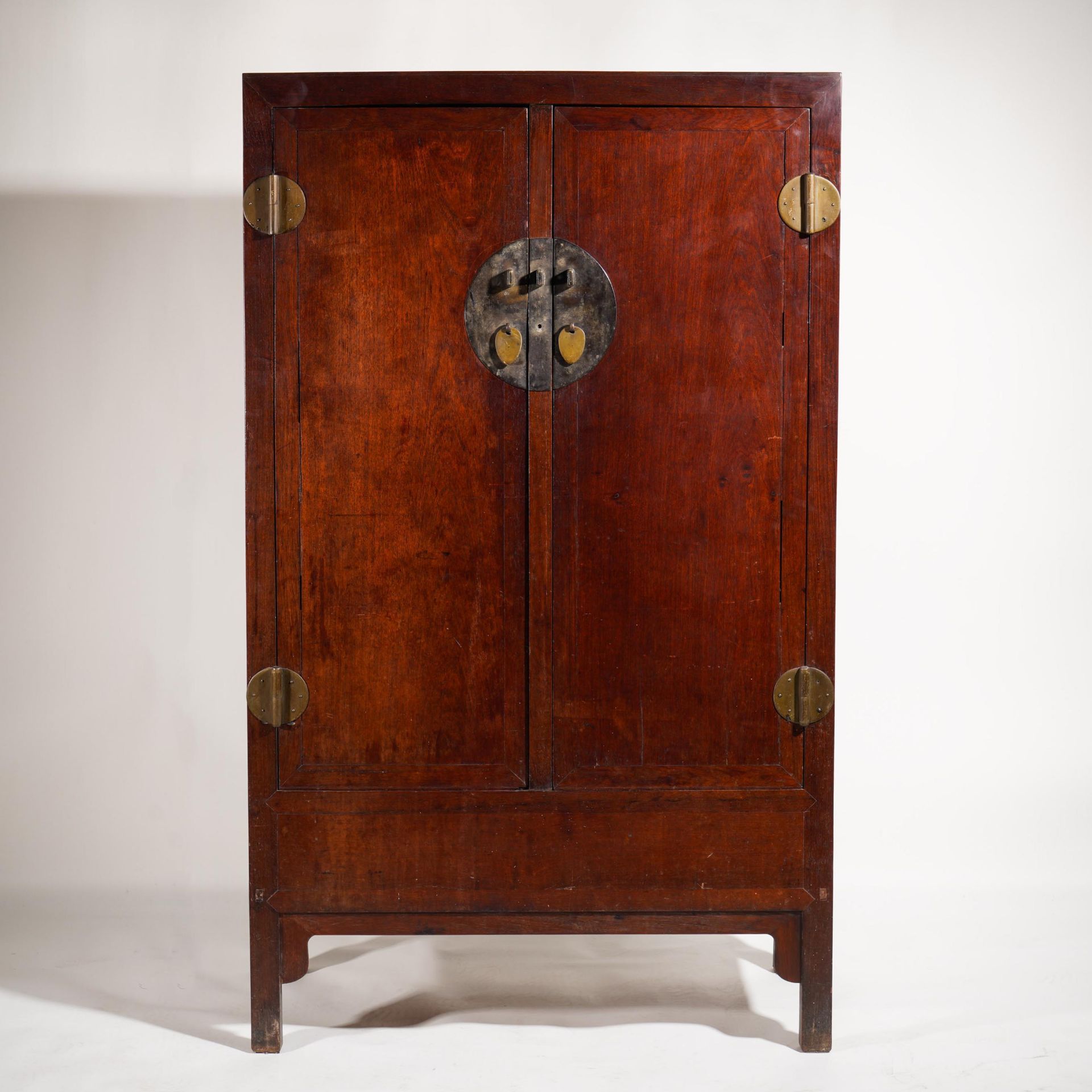 Huanghua pear square corner cabinet  from  the Qing  dynasty