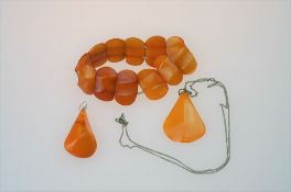 3 Teile Bernsteinschmuck