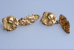 Paar Manschettenknöpfe, um 1900